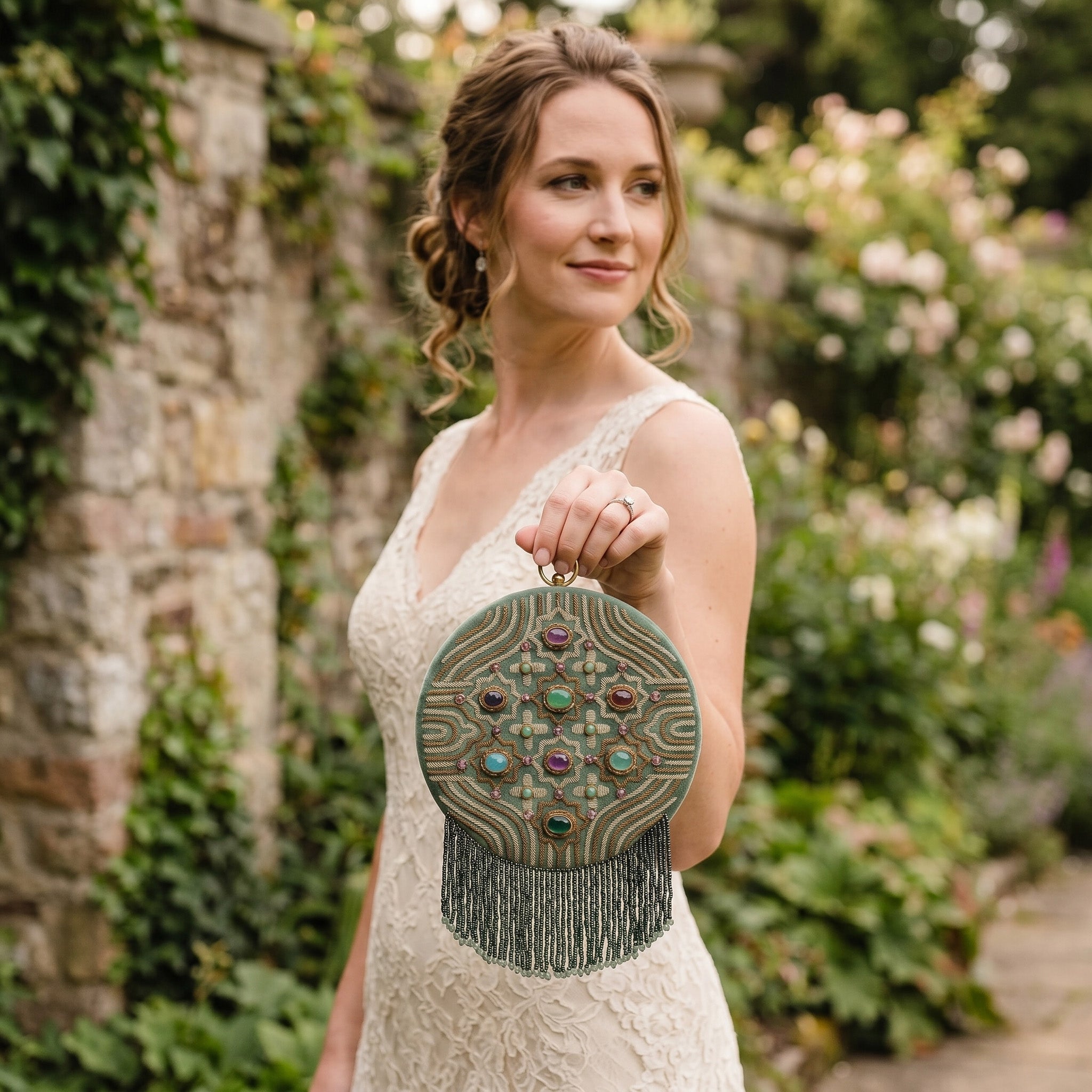 Mughal Opulence Gemstone Clutch