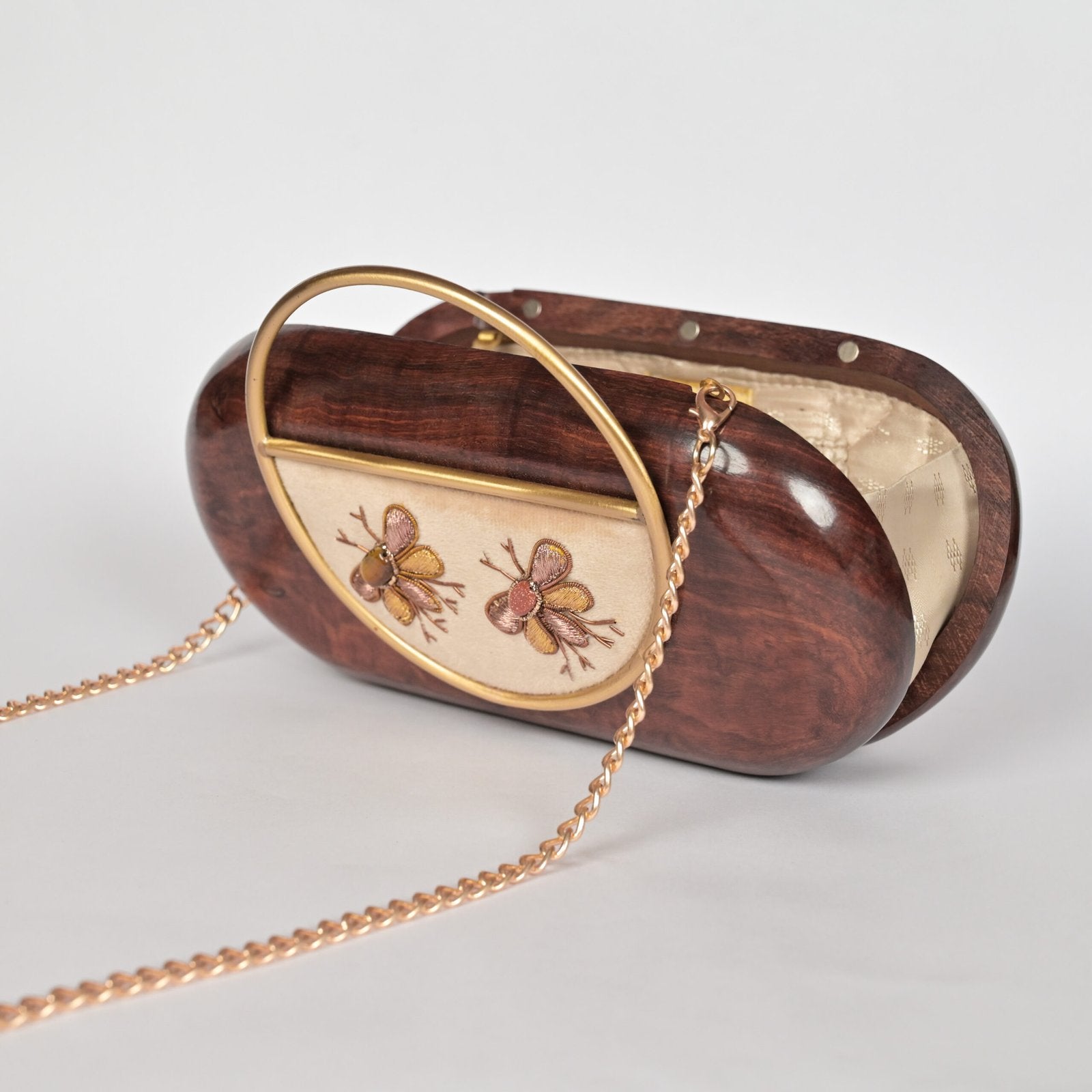 “Shahzaar” Wooden Clutch image 3