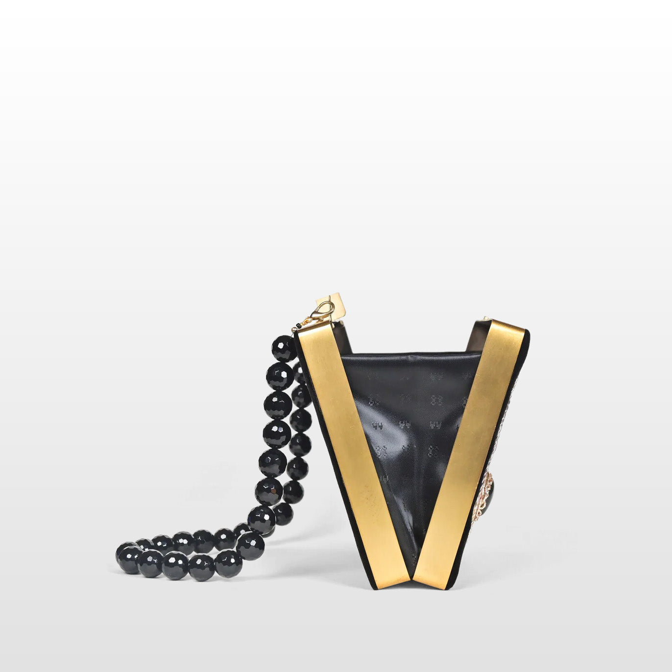 Hand-Embroidered Butterfly Velvet Clutch