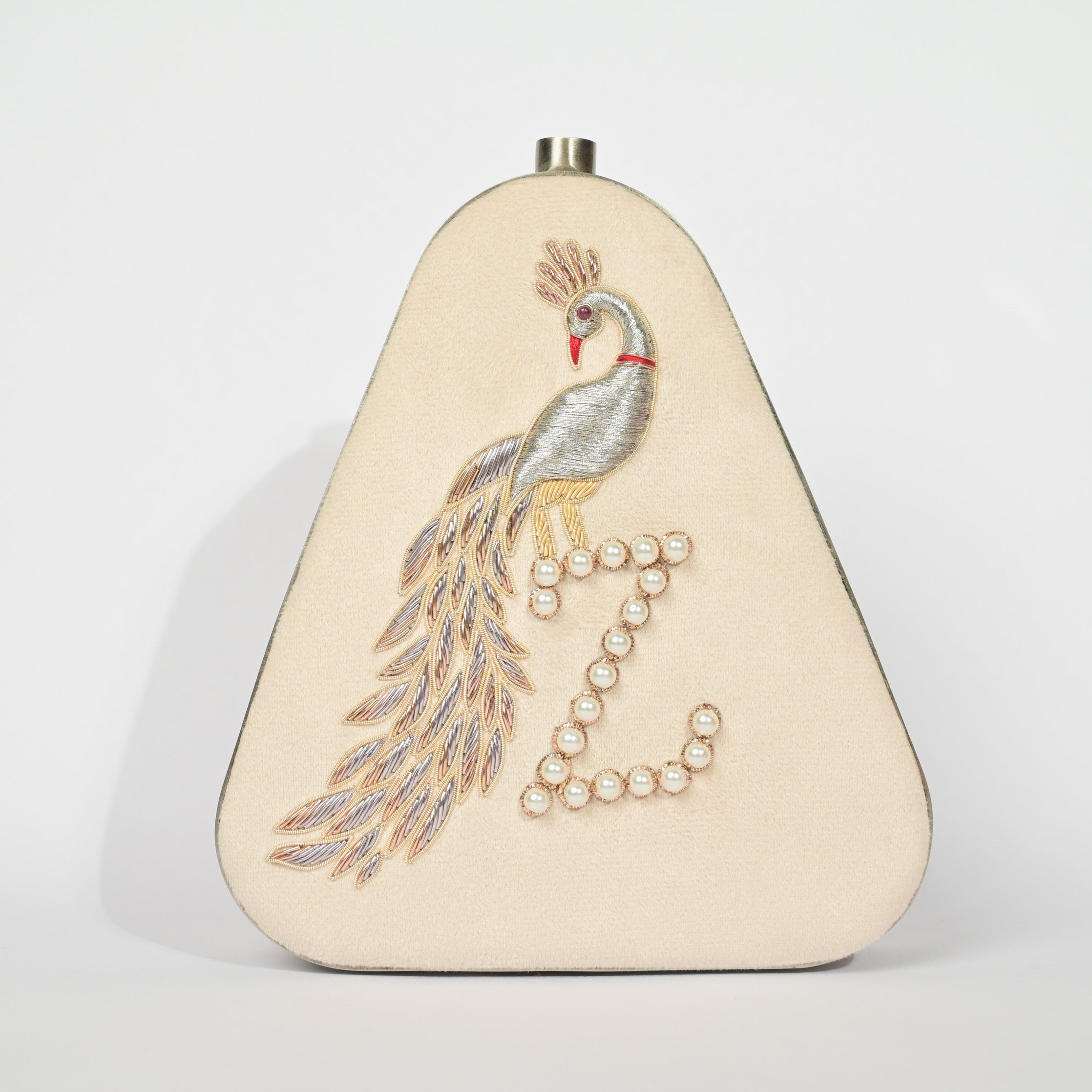 Twilight Plume Black Zardouzee Clutch