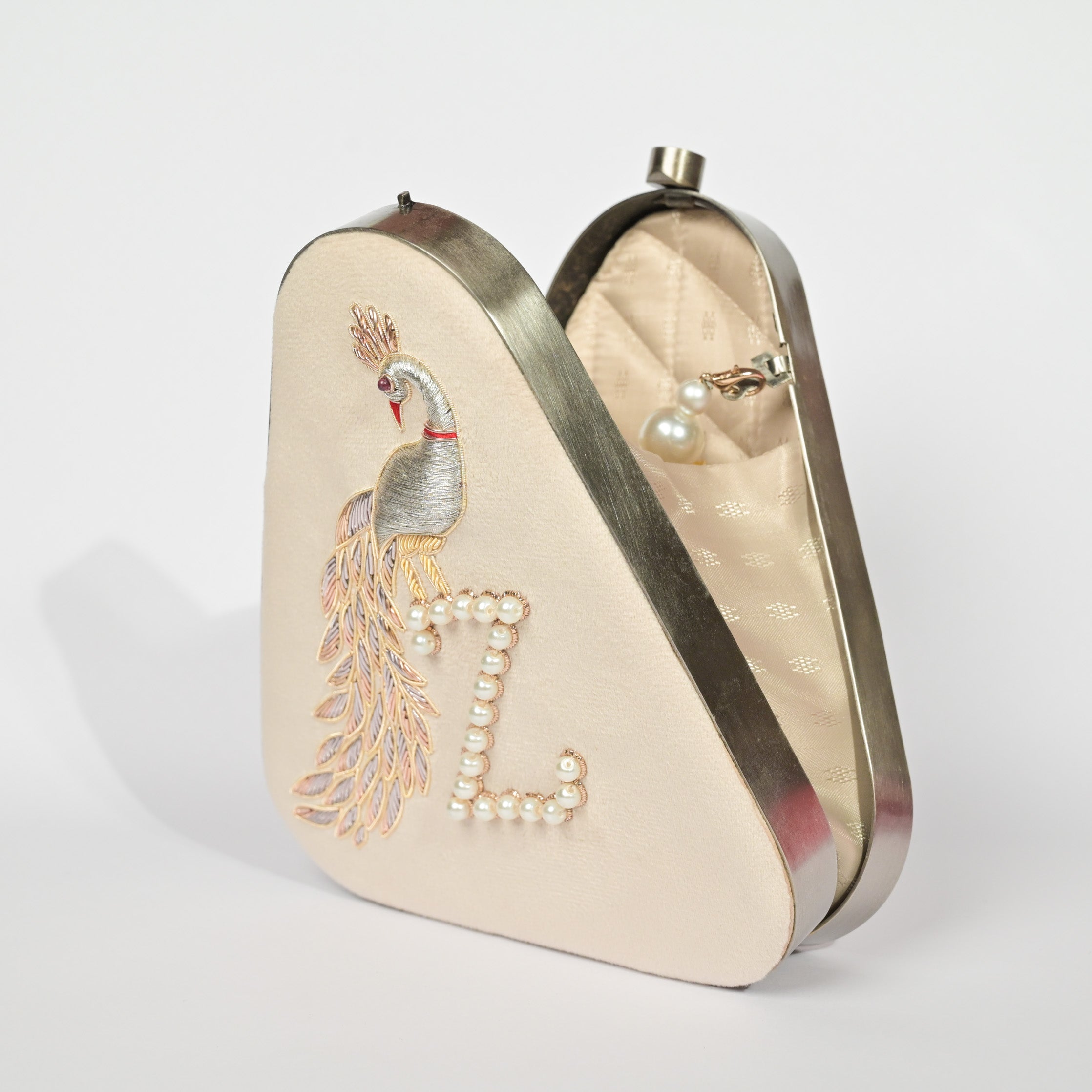 Twilight Plume Black Zardouzee Clutch