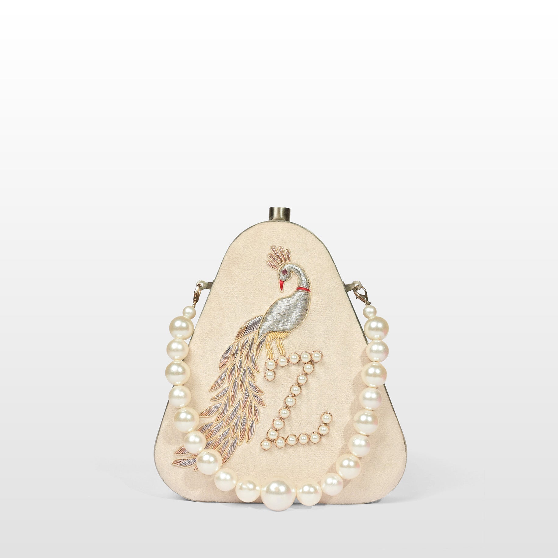 Twilight Plume Black Zardouzee Clutch