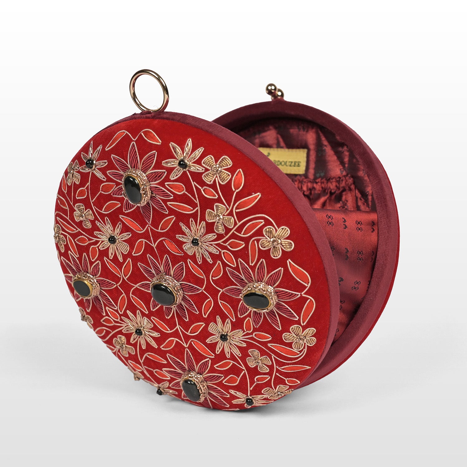 Regal Bloom Round Clutch
