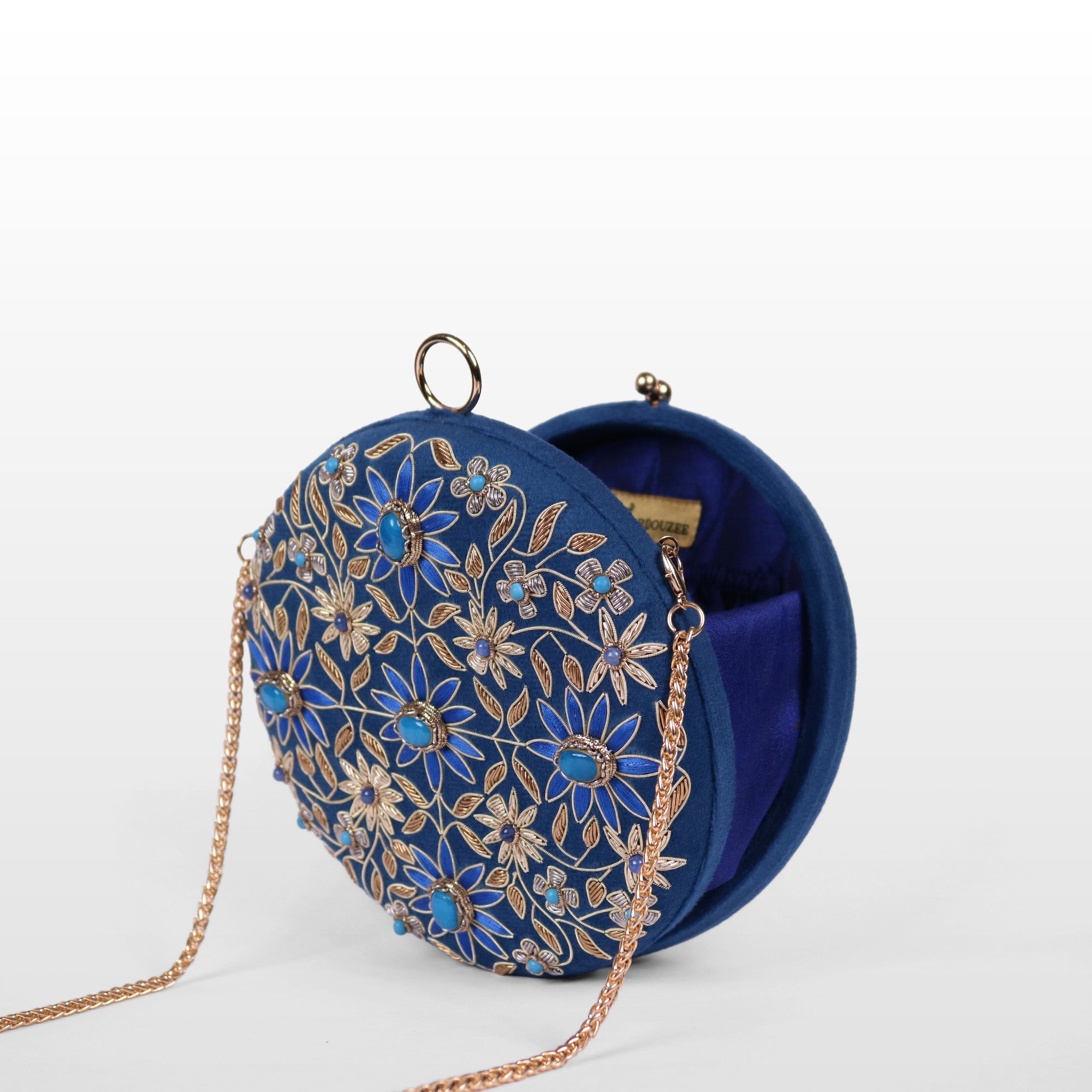 Regal Bloom Round Clutch
