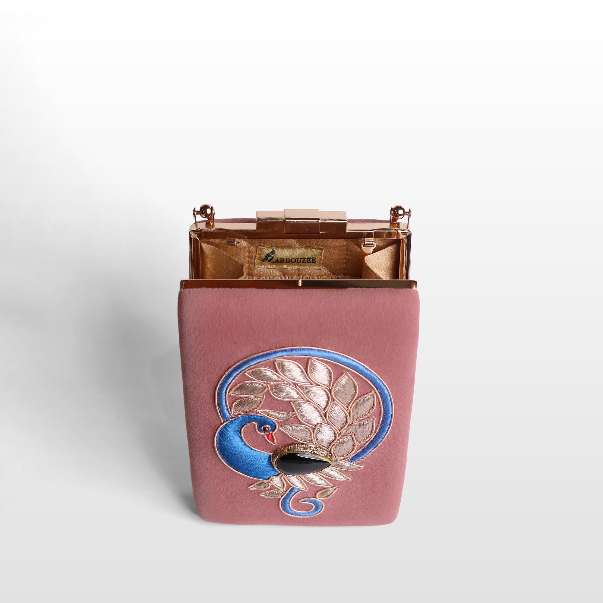 Noor-e-Mor” Velvet Clutch