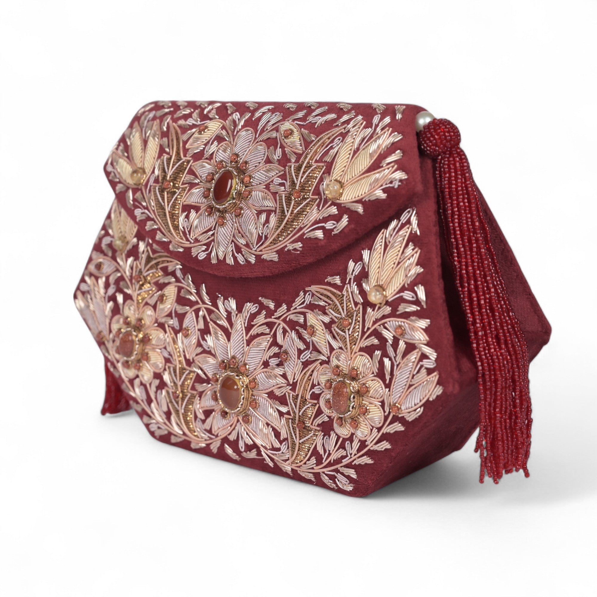 Bloom Zardosi Handbag