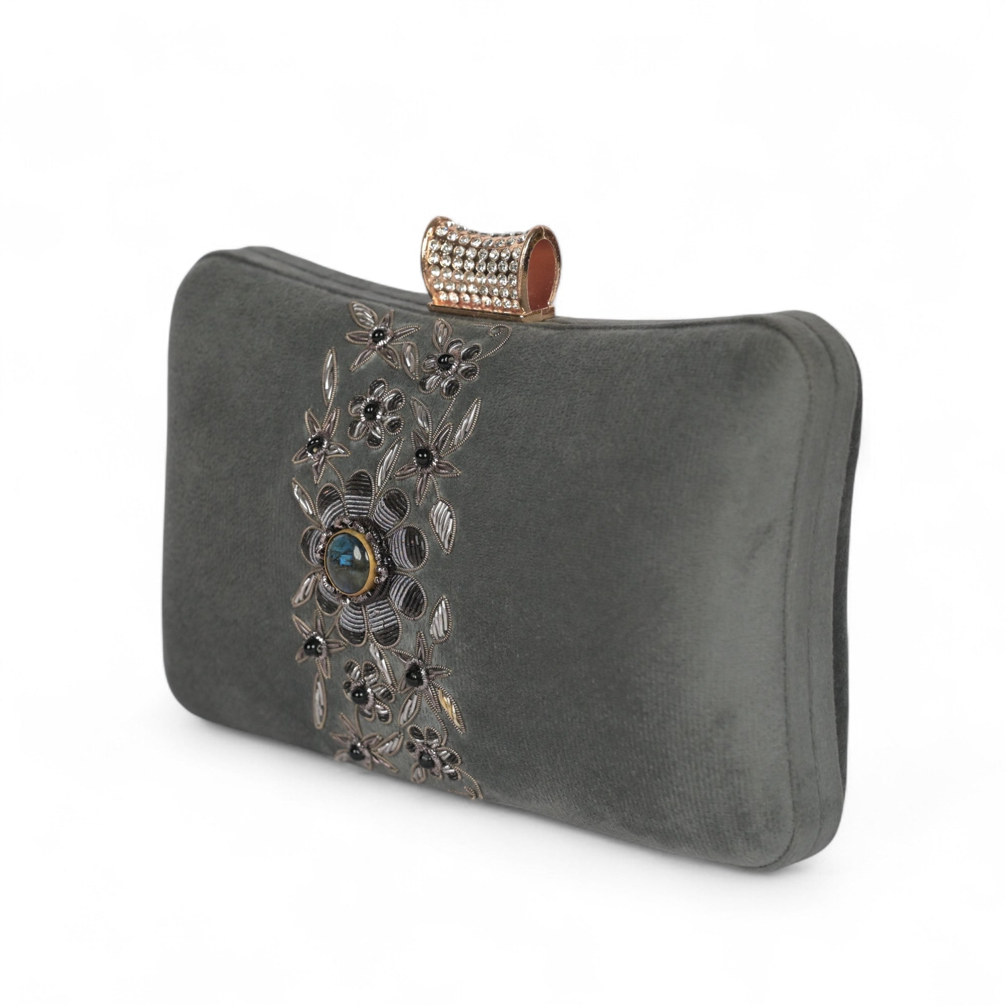 Petal Luxe Velvet Wrapped Clutch
