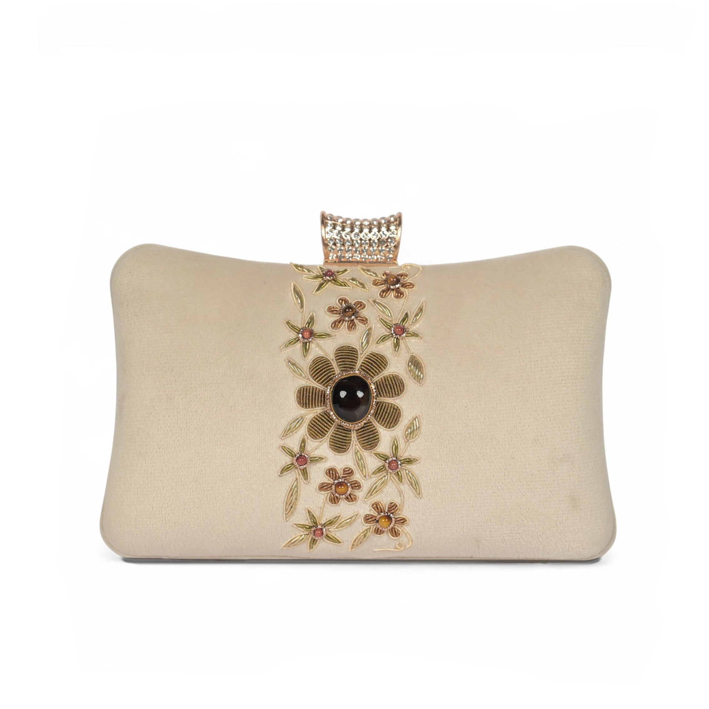 Petal Luxe Velvet Wrapped Clutch