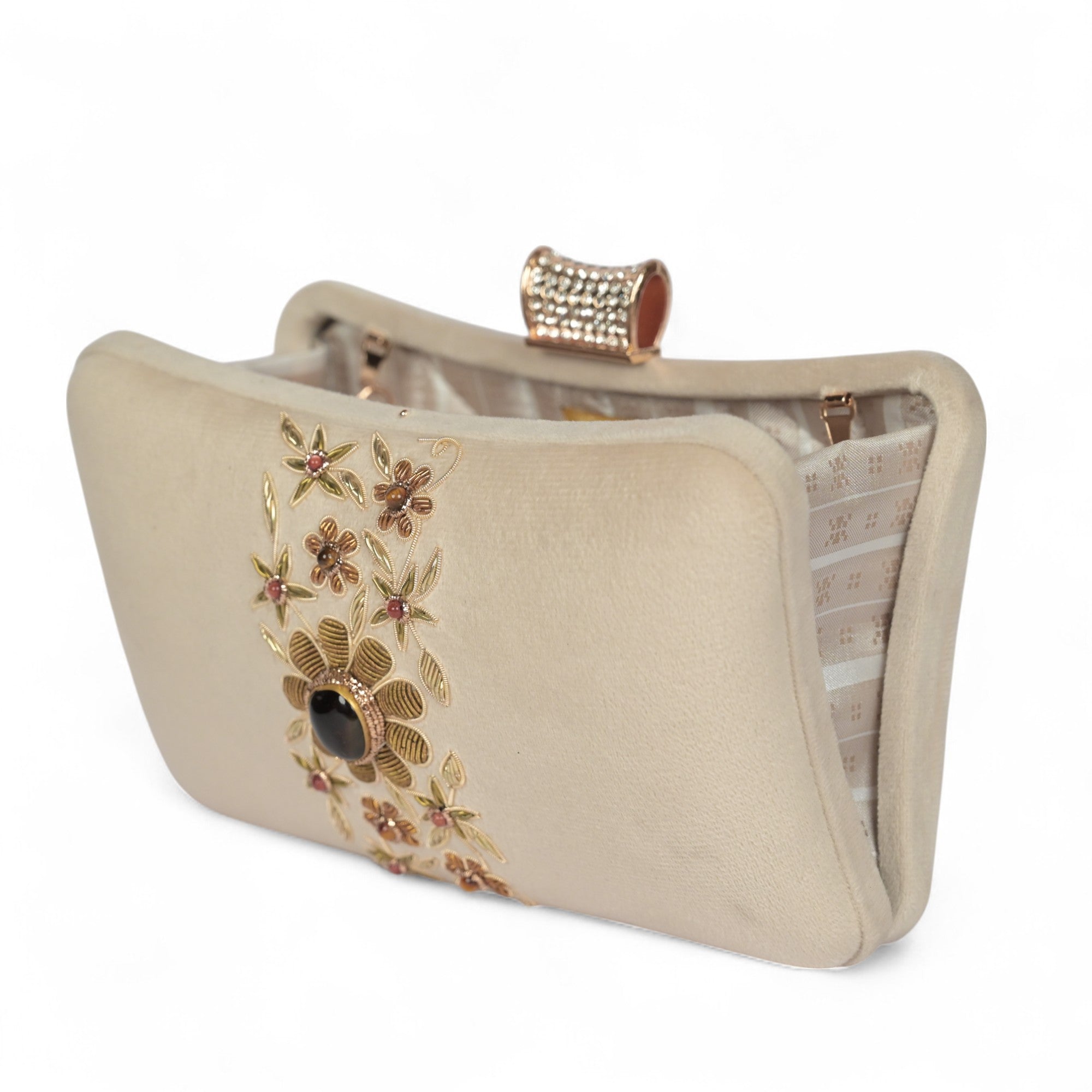 Petal Luxe Velvet Wrapped Clutch