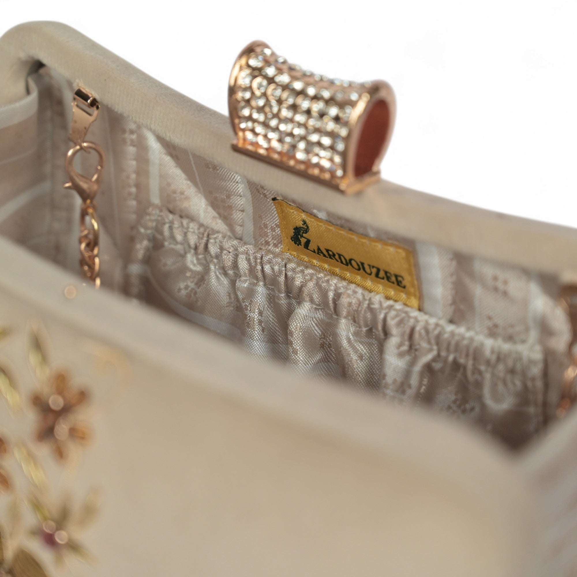 Petal Luxe Velvet Wrapped Clutch