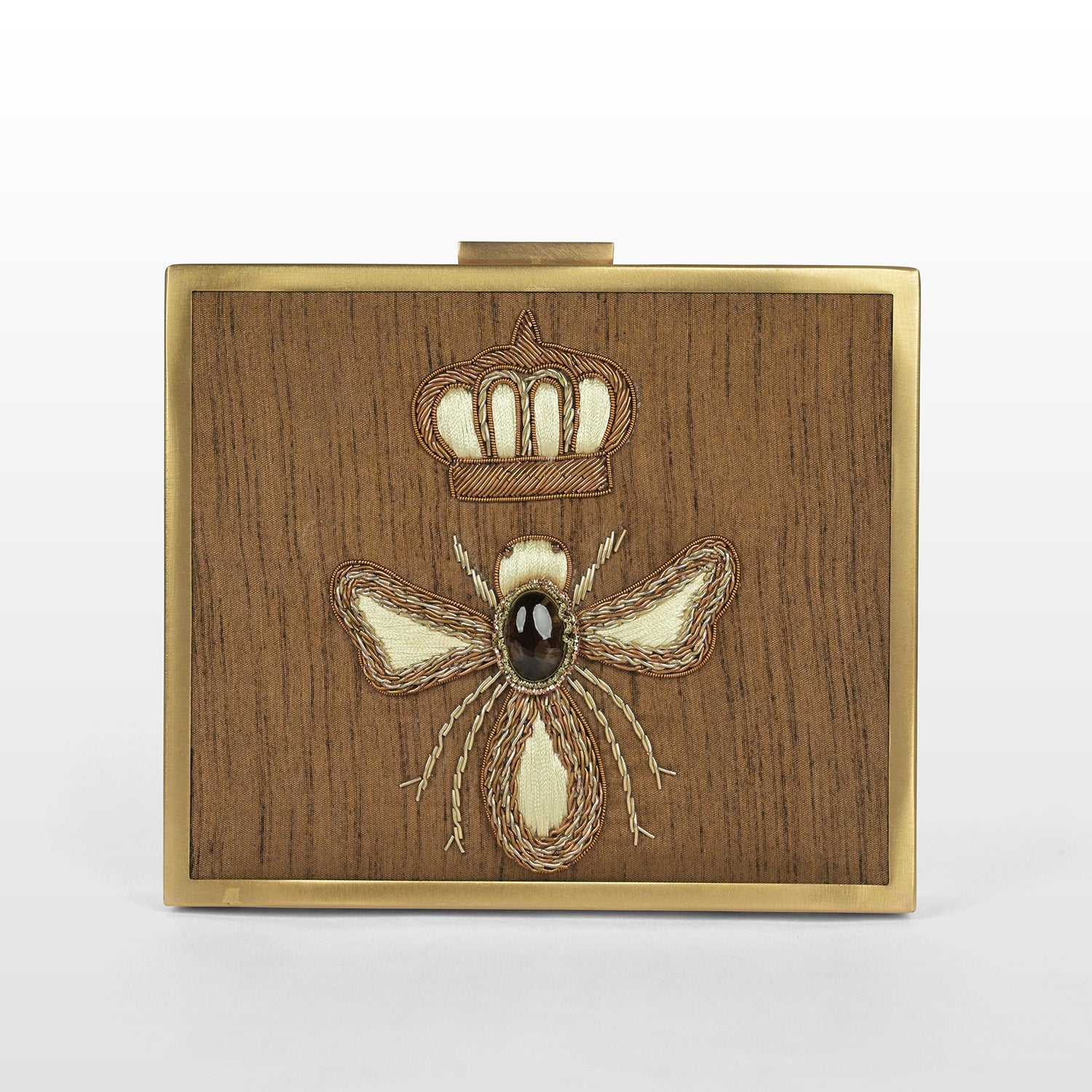 Woven Wings Ladybug Charm Box Clutch