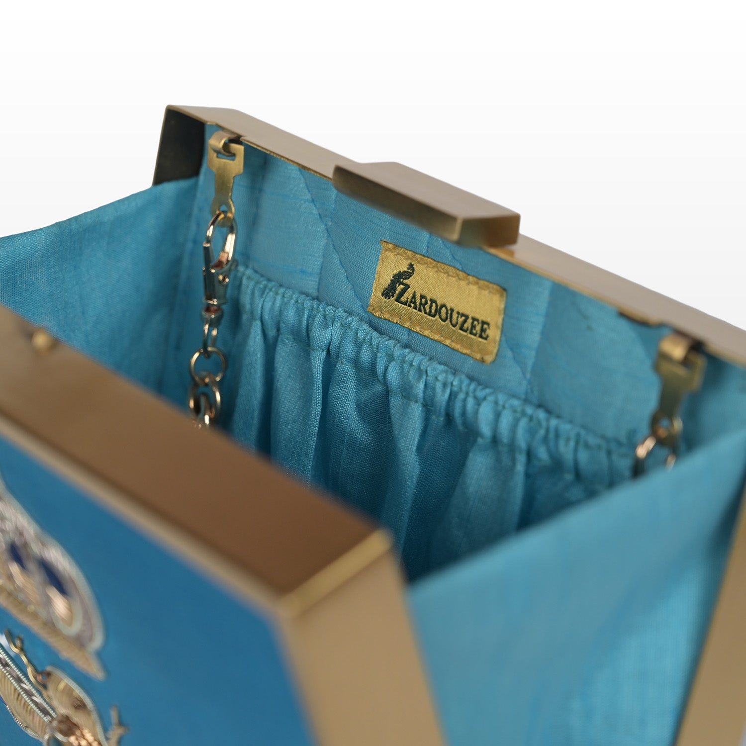 Woven Wings Ladybug Charm Box Clutch