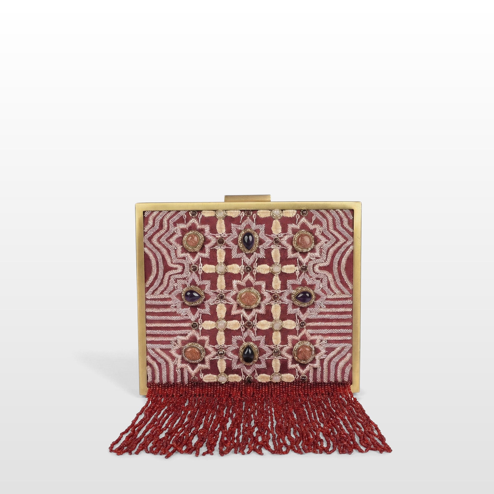 Nooré Zardosi Regal Square Clutch