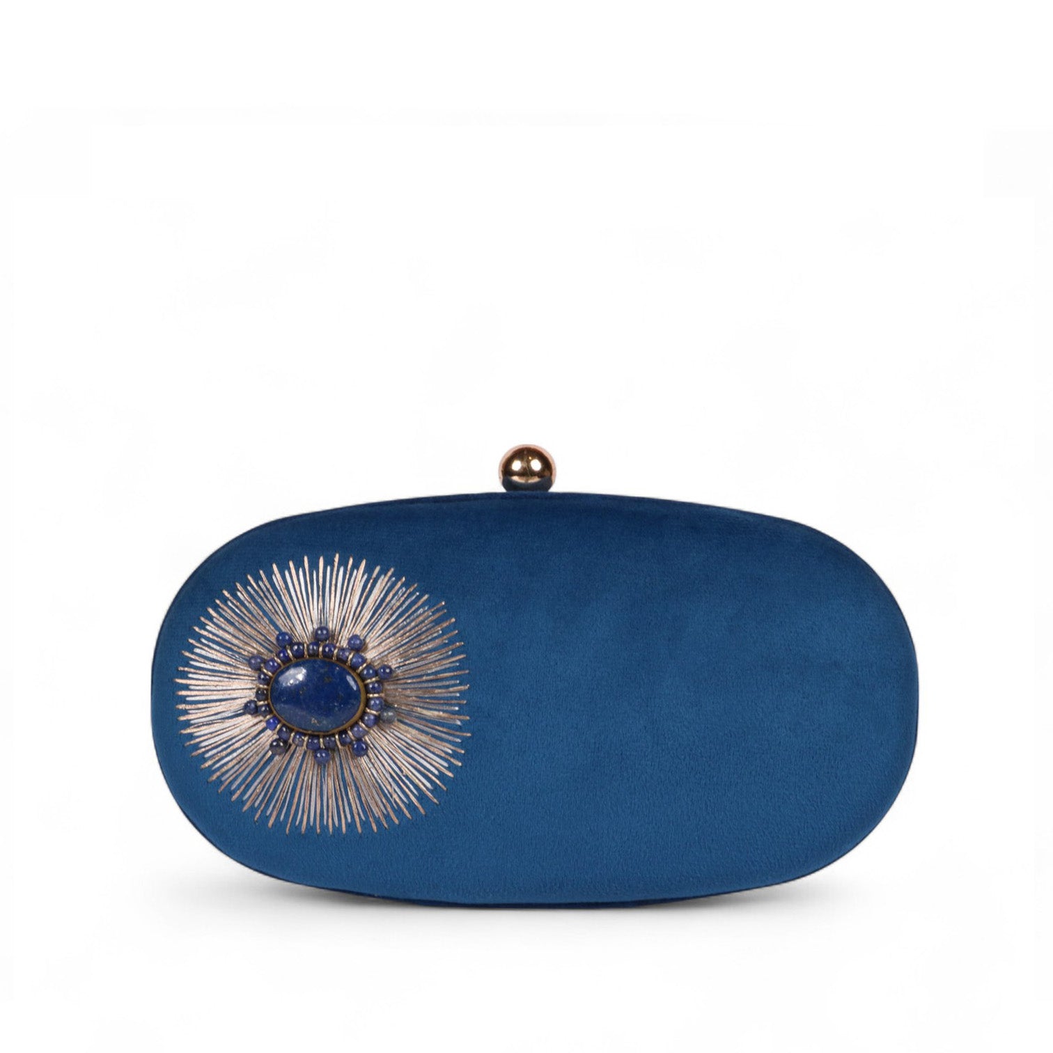 Siyah Noor – Royal Embroidered Velvet Clutch