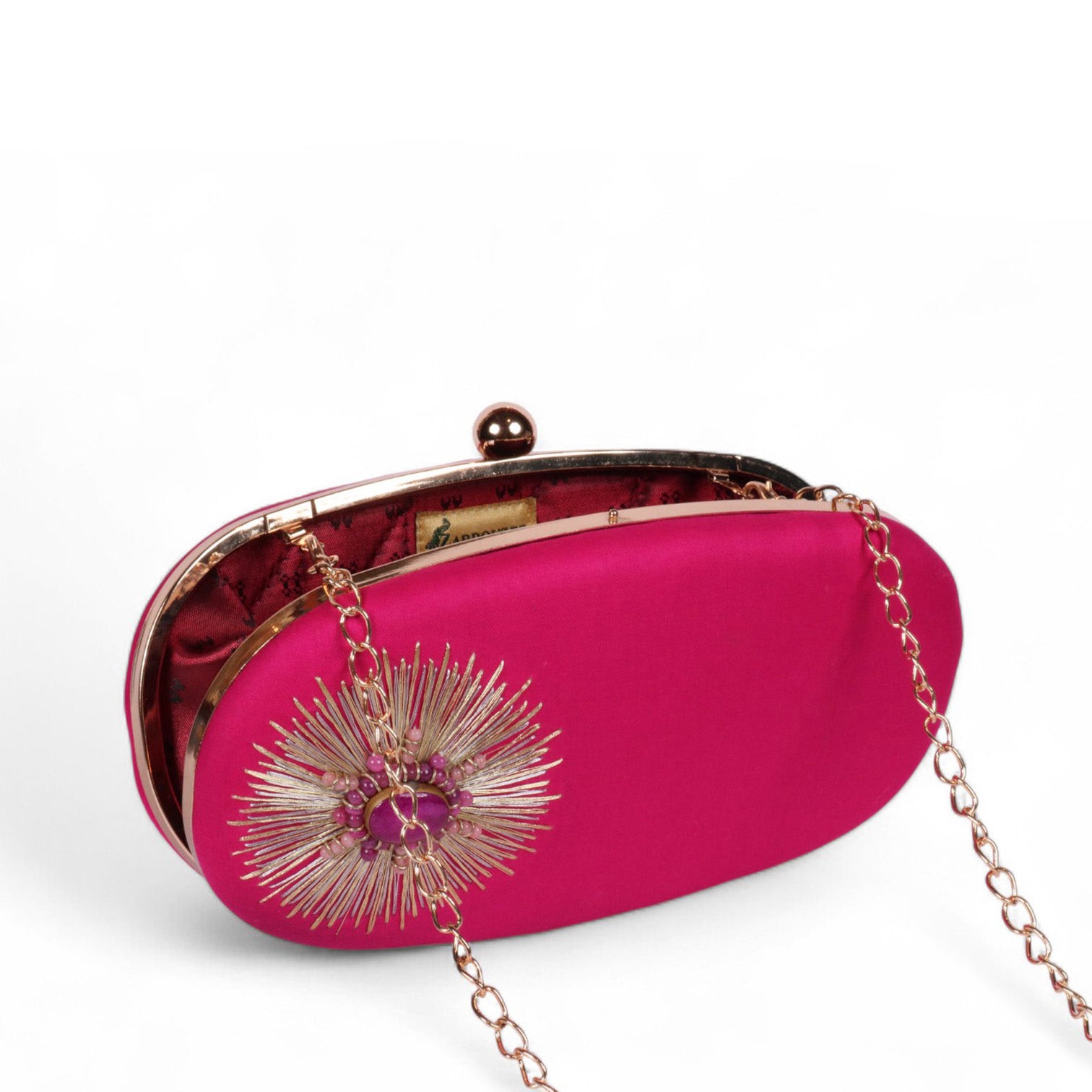 Siyah Noor – Royal Embroidered Velvet Clutch