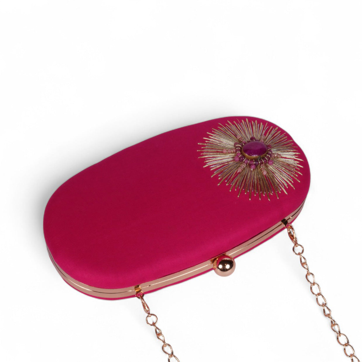 Siyah Noor – Royal Embroidered Velvet Clutch