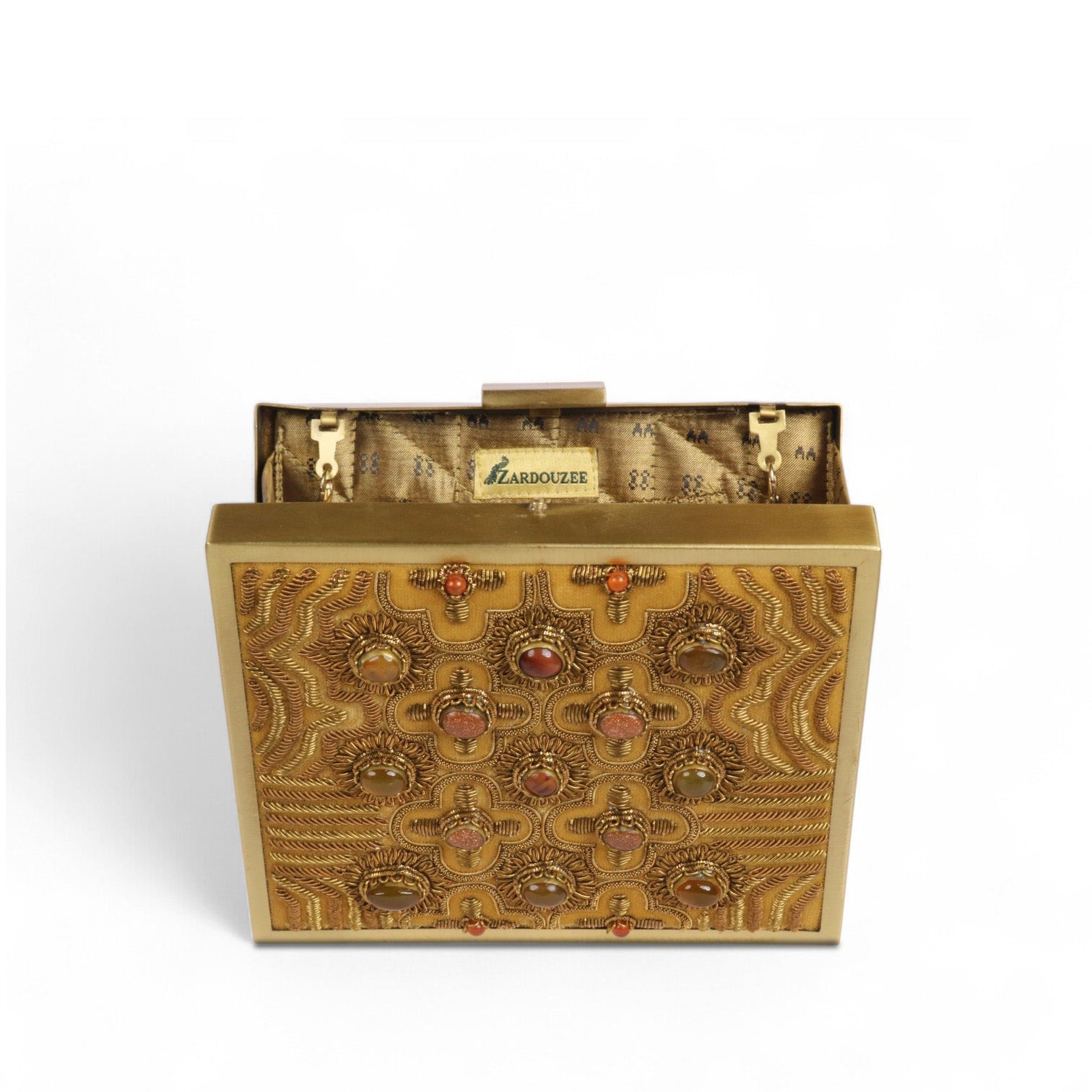 Zardosi Jewel Box Square Clutch