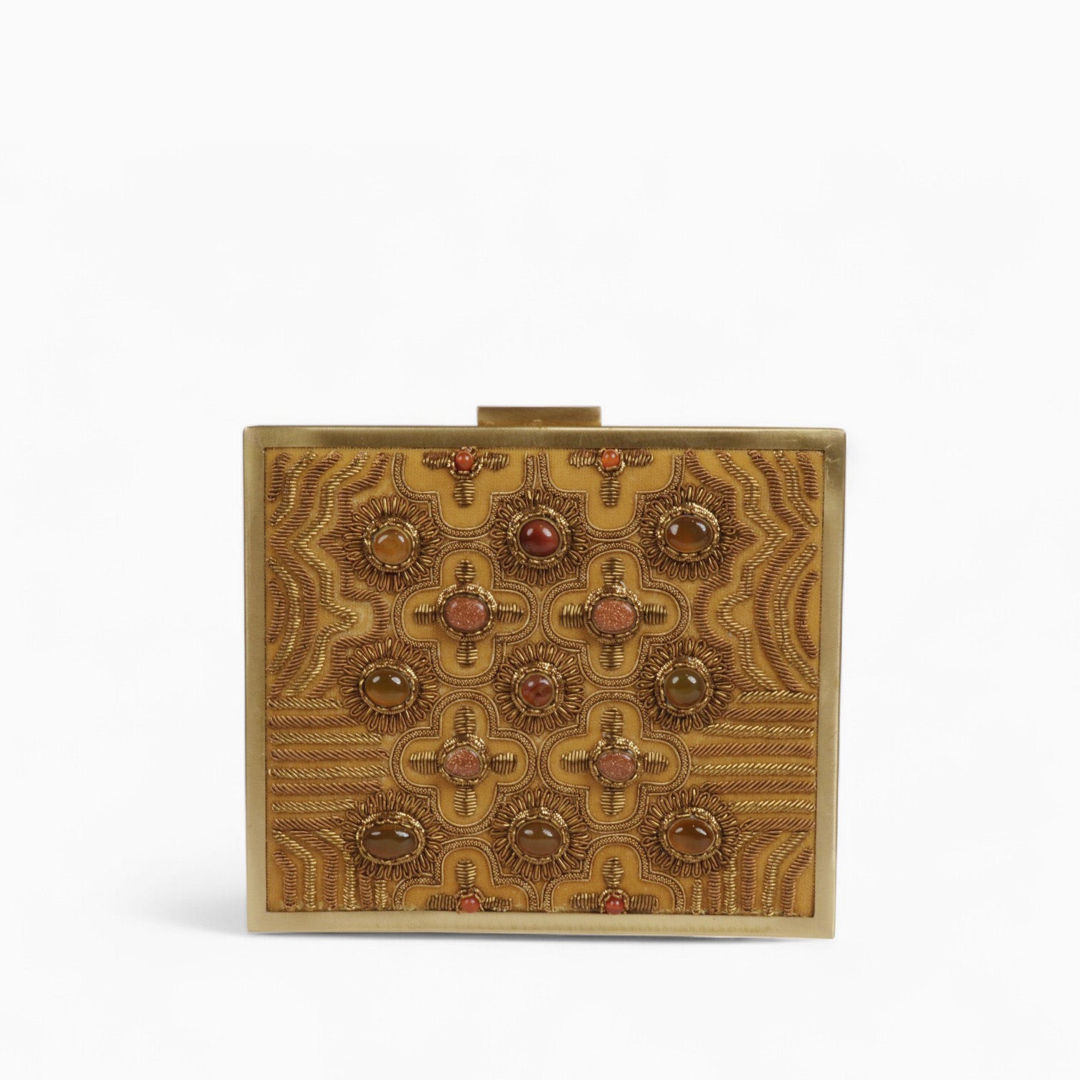 Zardosi Jewel Box Square Clutch