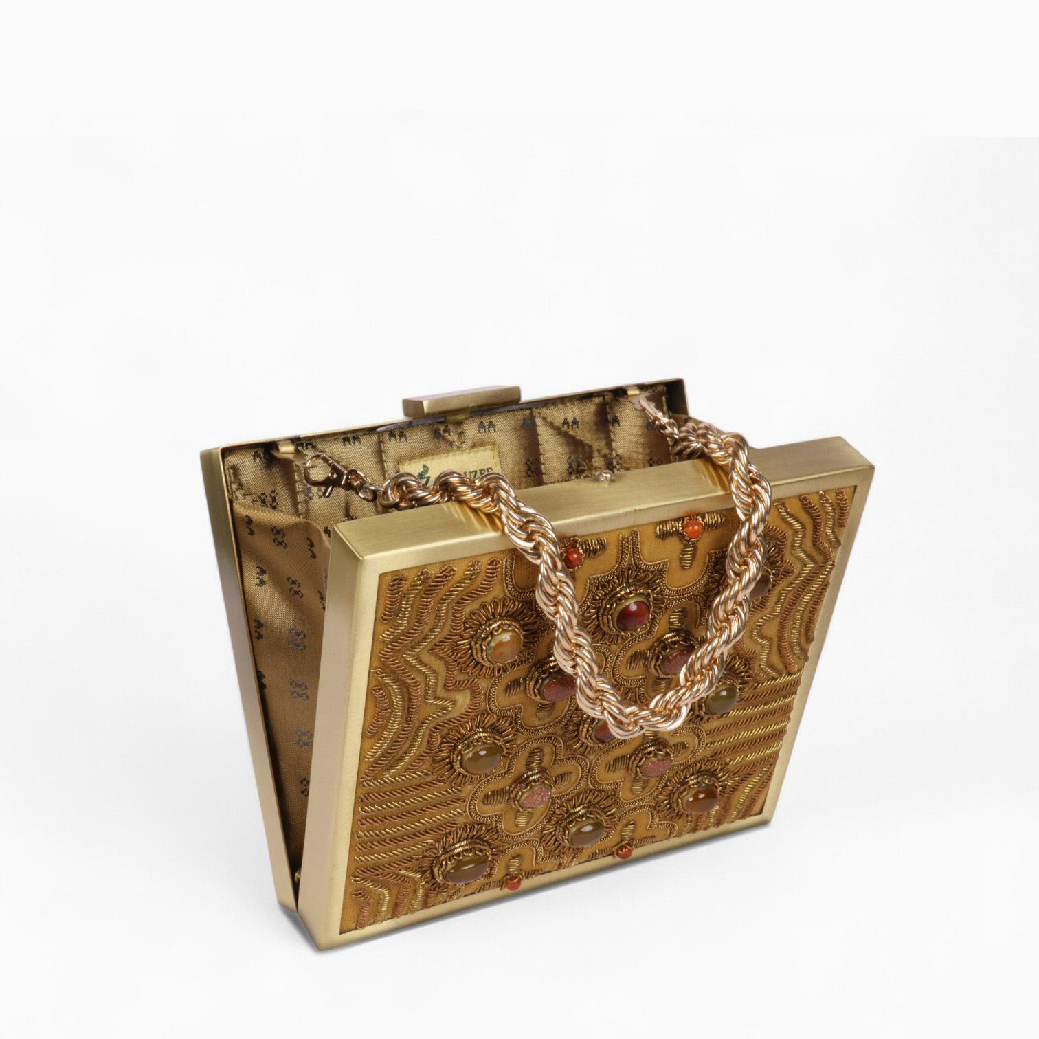 Zardosi Jewel Box Square Clutch