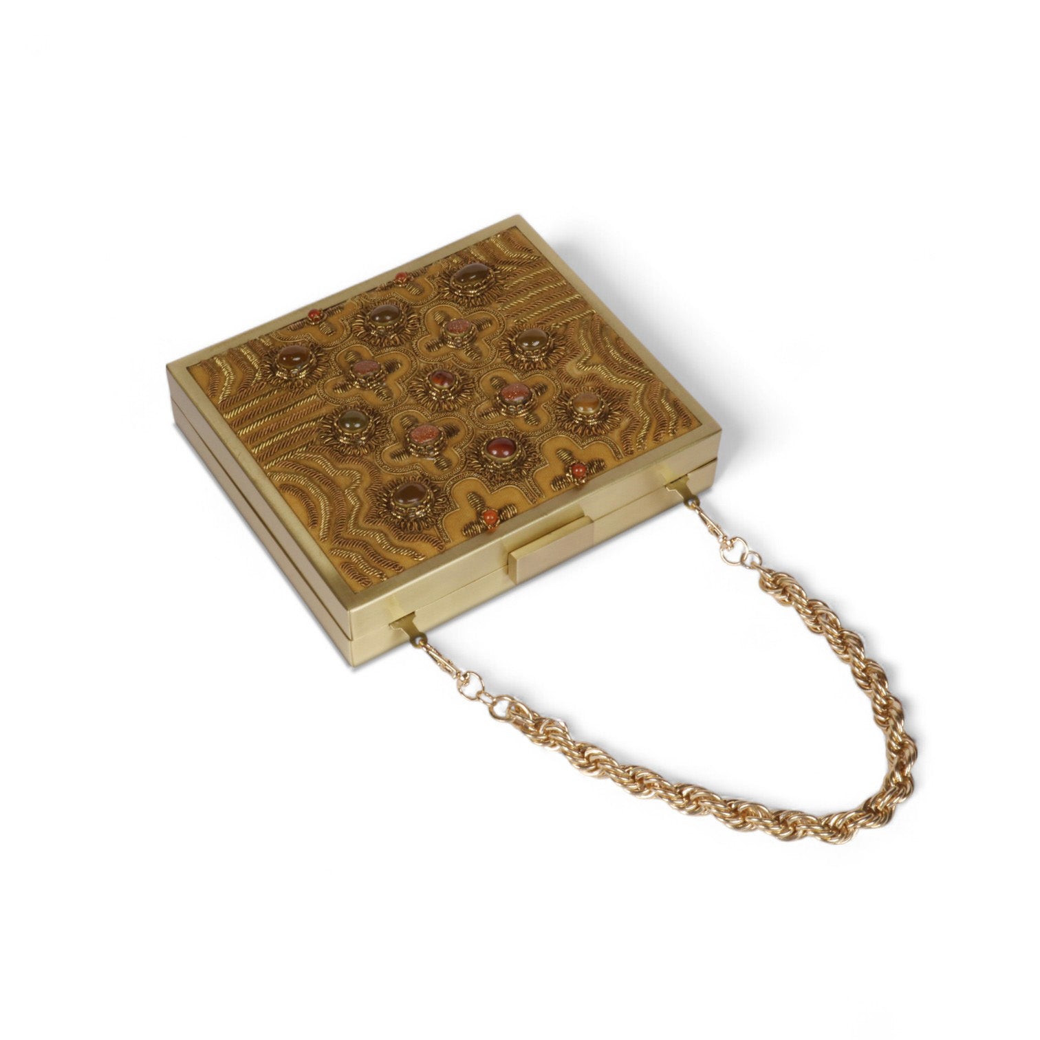 Zardosi Jewel Box Square Clutch