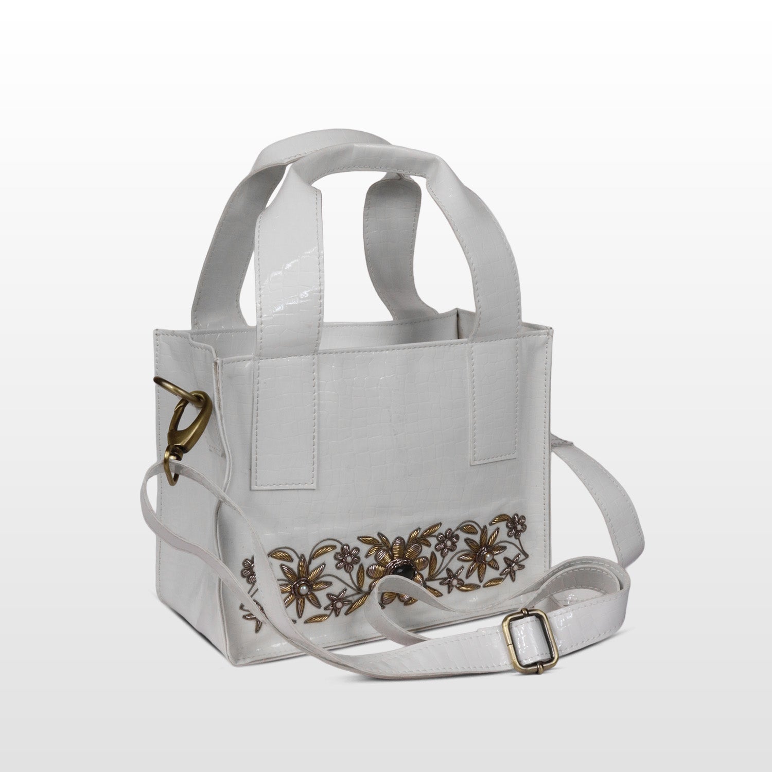 Garden of Gold Leatherite Tote
