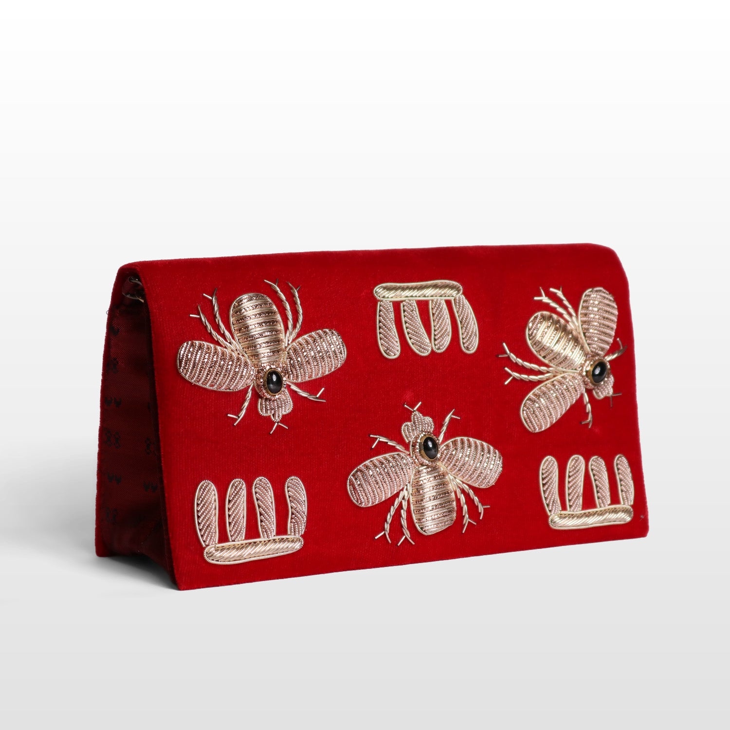 Imperial Velvet Zardozi Bug Bag