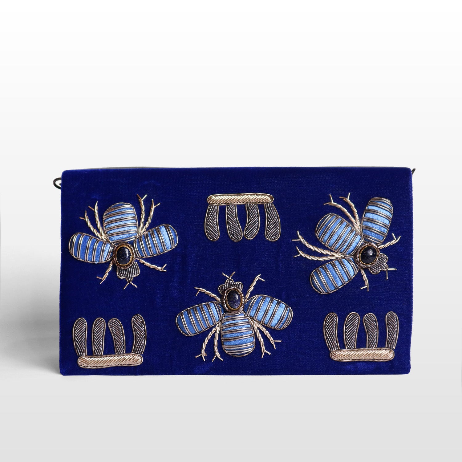 Imperial Velvet Zardozi Bug Bag