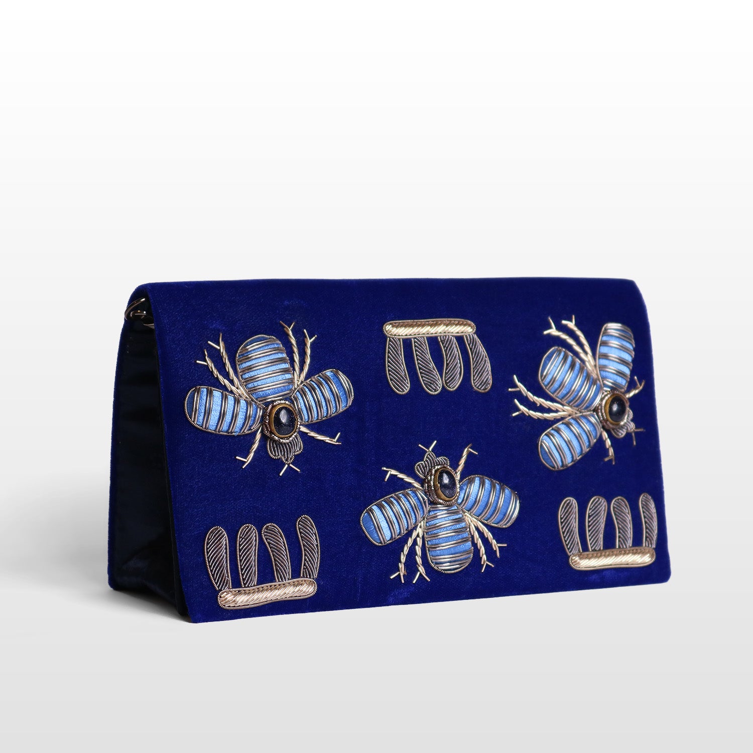 Imperial Velvet Zardozi Bug Bag