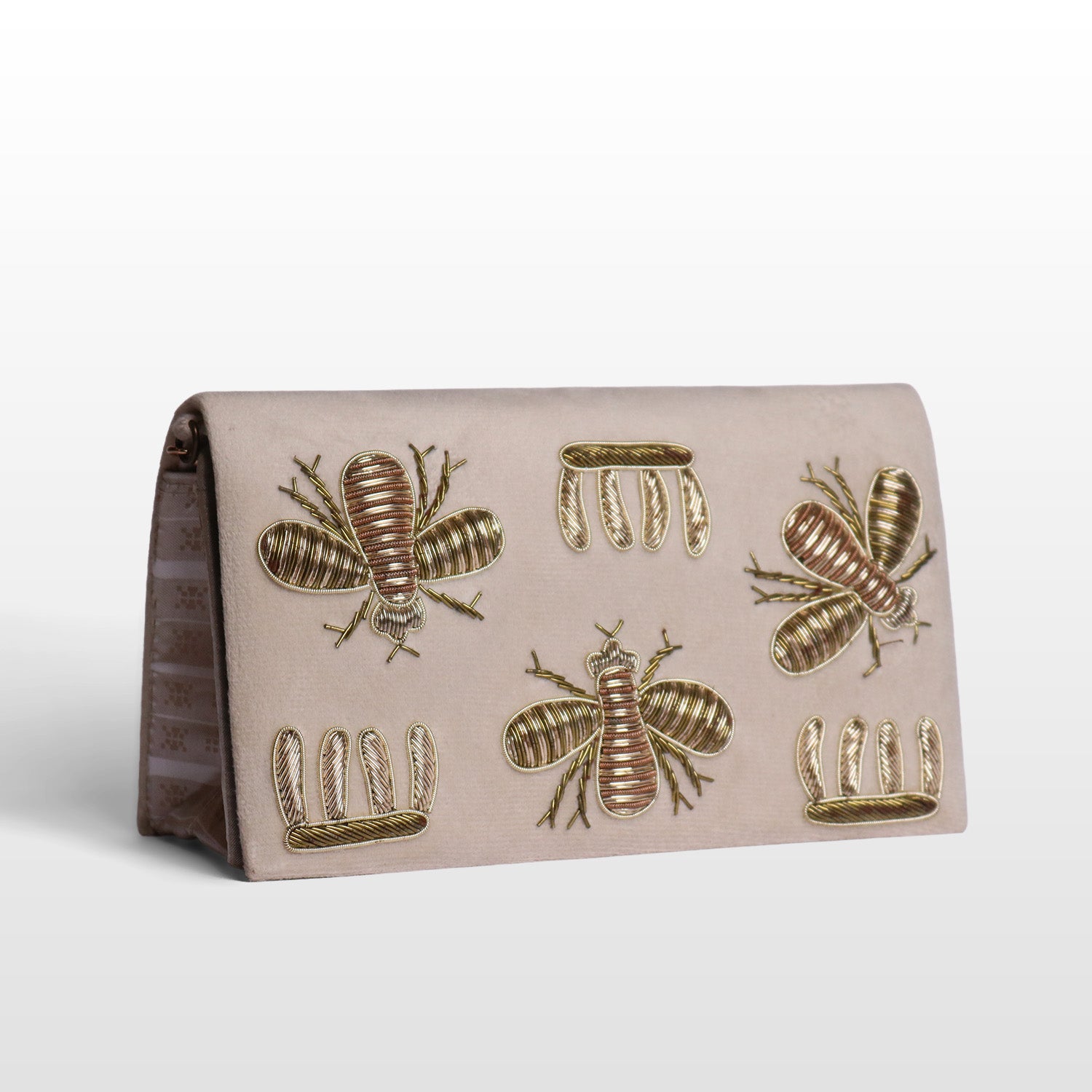 Imperial Velvet Zardozi Bug Bag