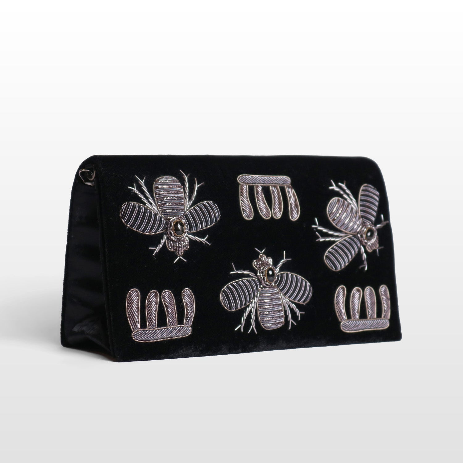 Imperial Velvet Zardozi Bug Bag