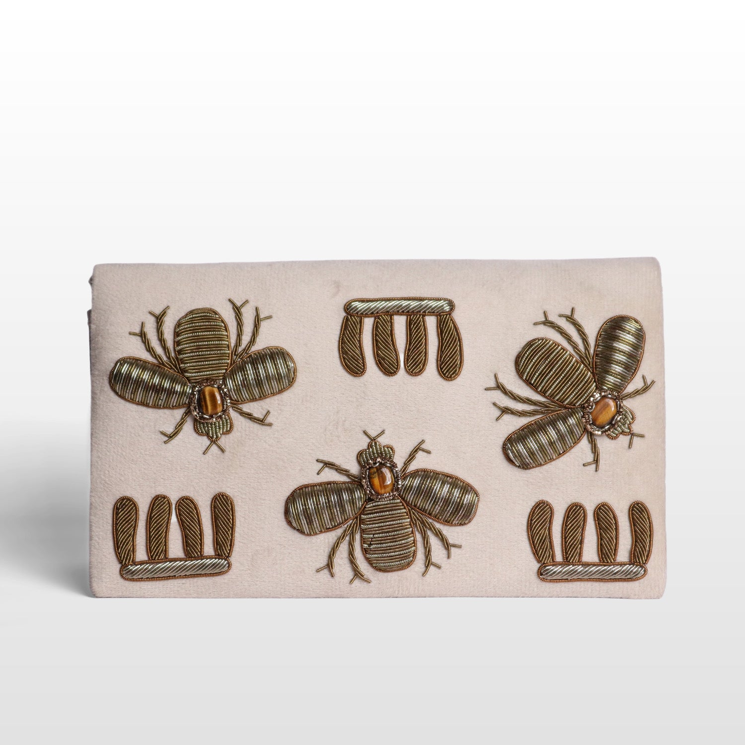 Imperial Velvet Zardozi Bug Bag