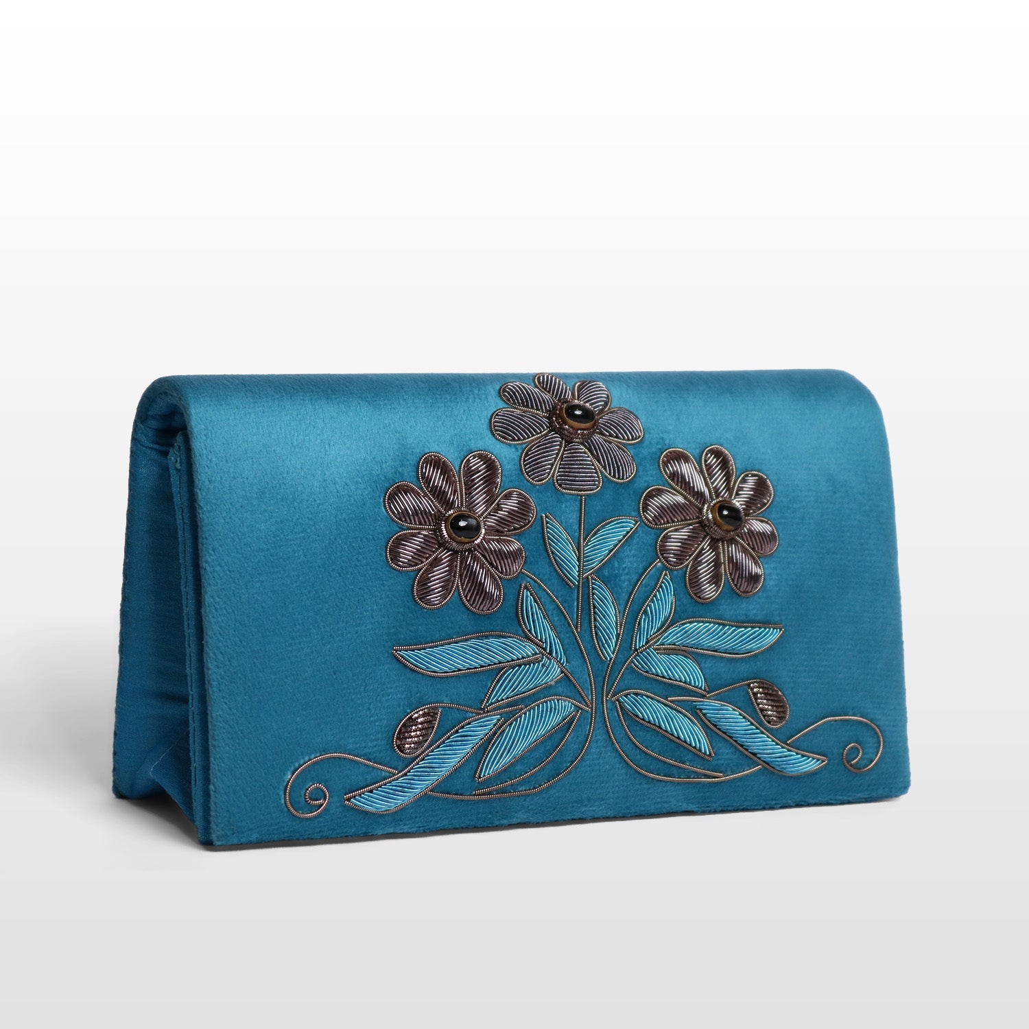 Luxe Gem-Embroidered Velvet Sling