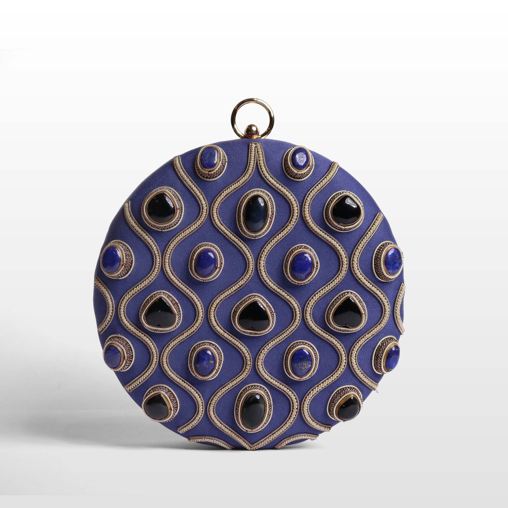 Aurelia Gemstone Round Clutch