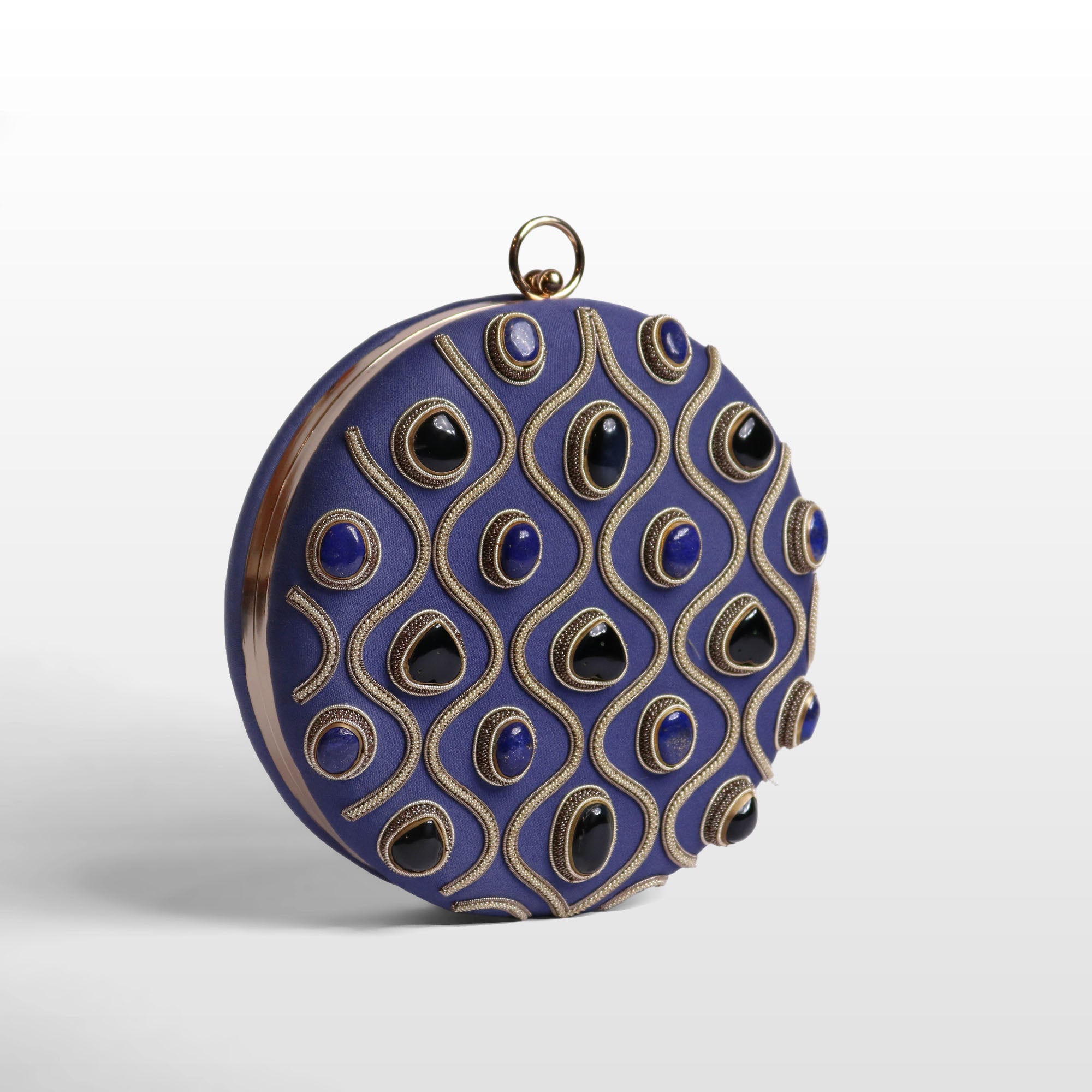 Aurelia Gemstone Round Clutch