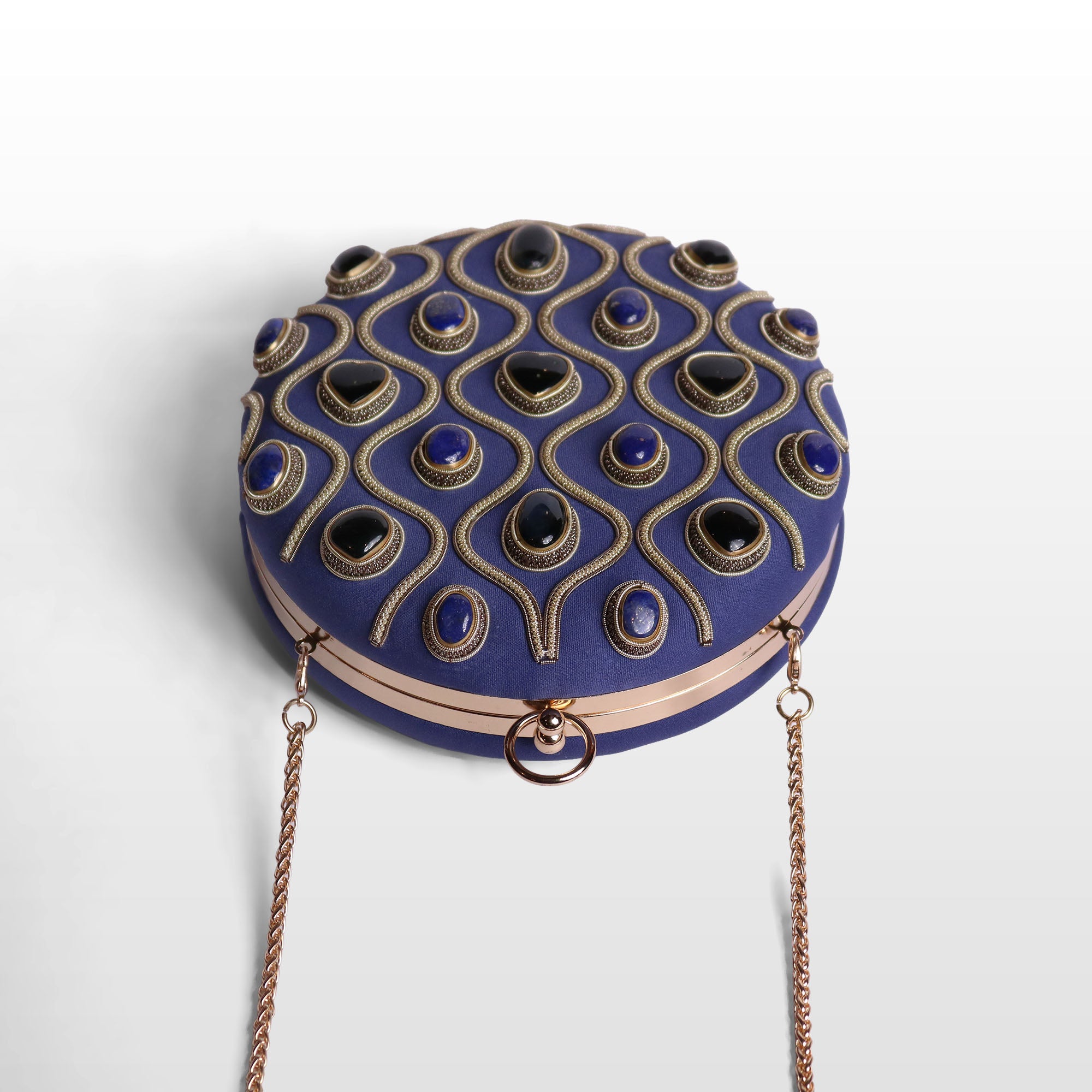 Aurelia Gemstone Round Clutch