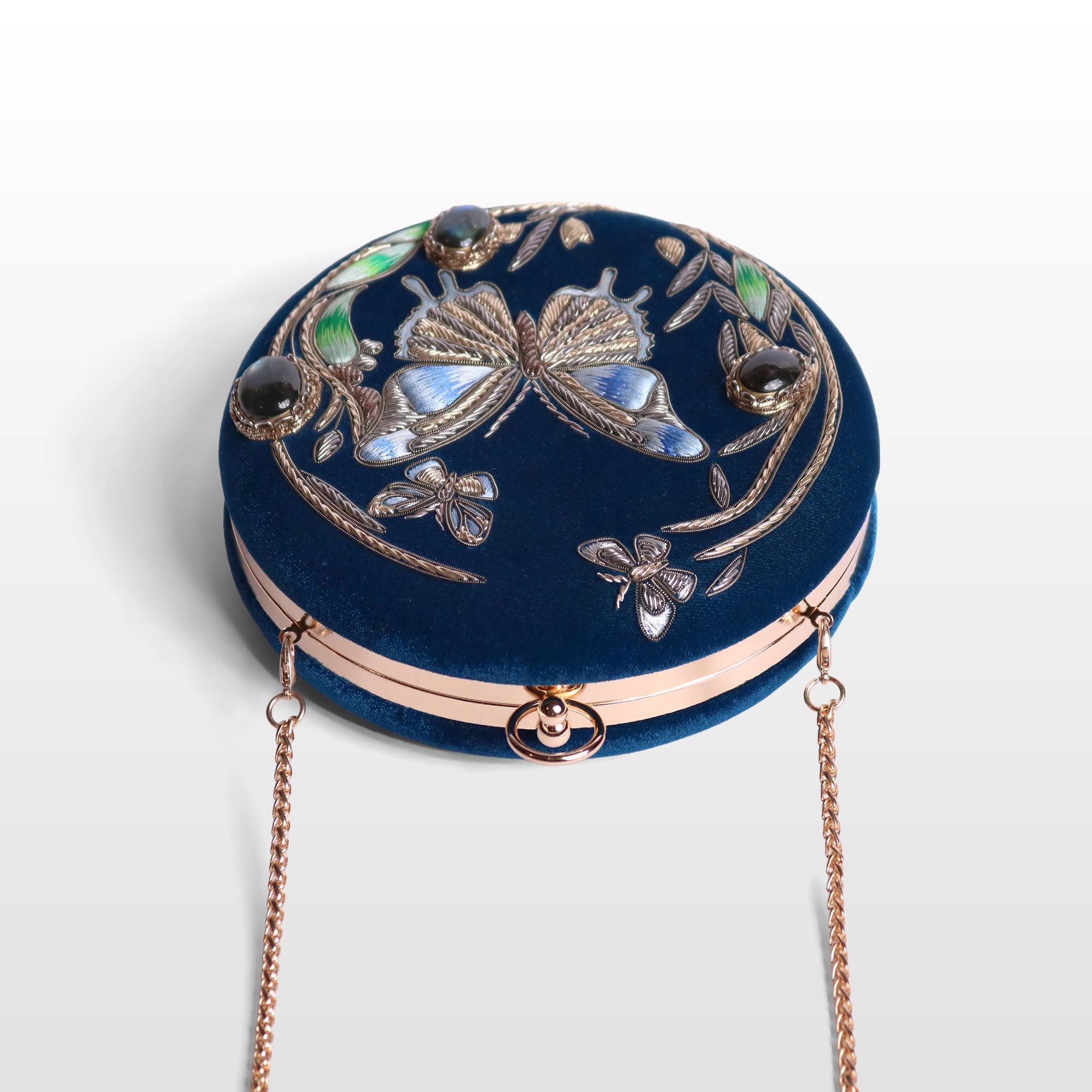 Lyra Butterfly Gemstone Clutch