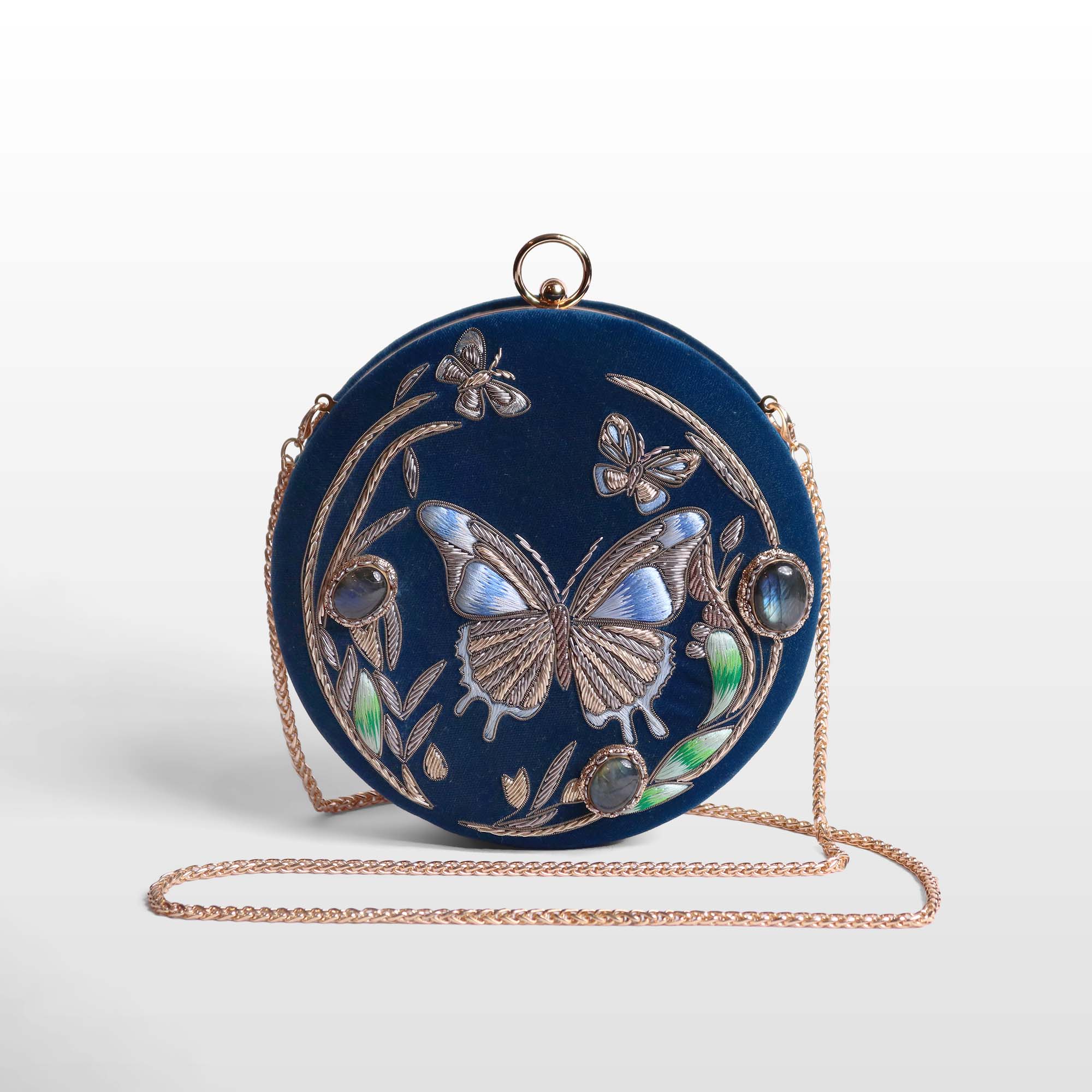 Lyra Butterfly Gemstone Clutch