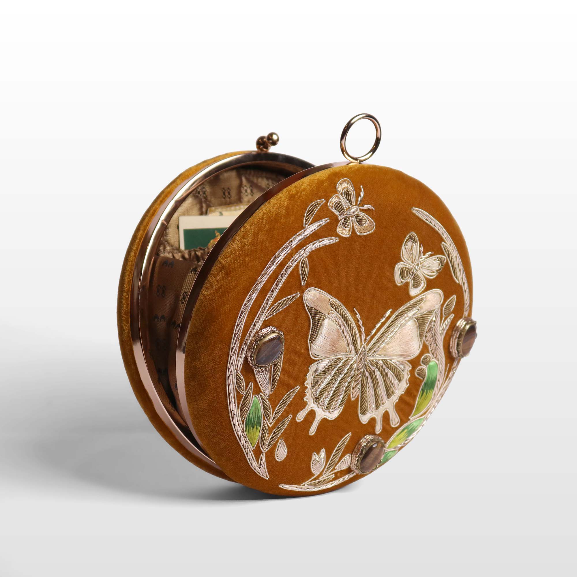 Lyra Butterfly Gemstone Clutch