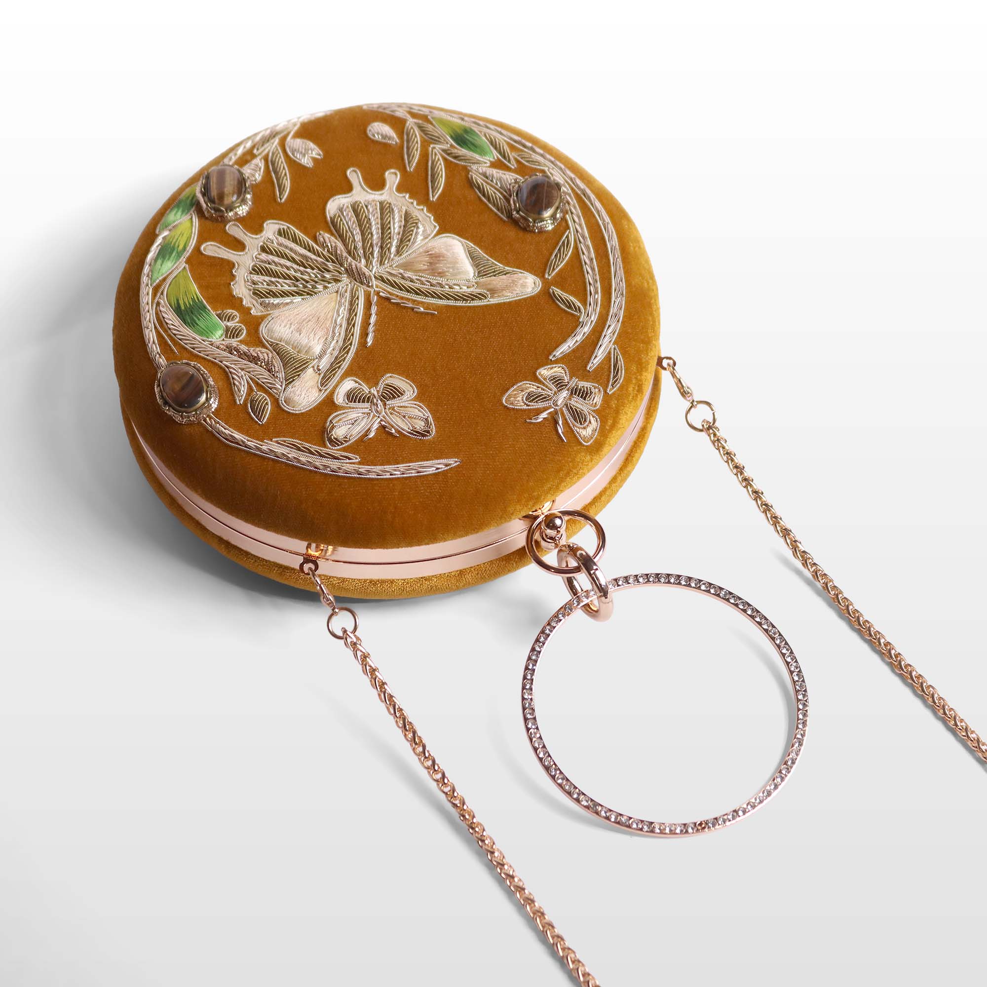 Lyra Butterfly Gemstone Clutch