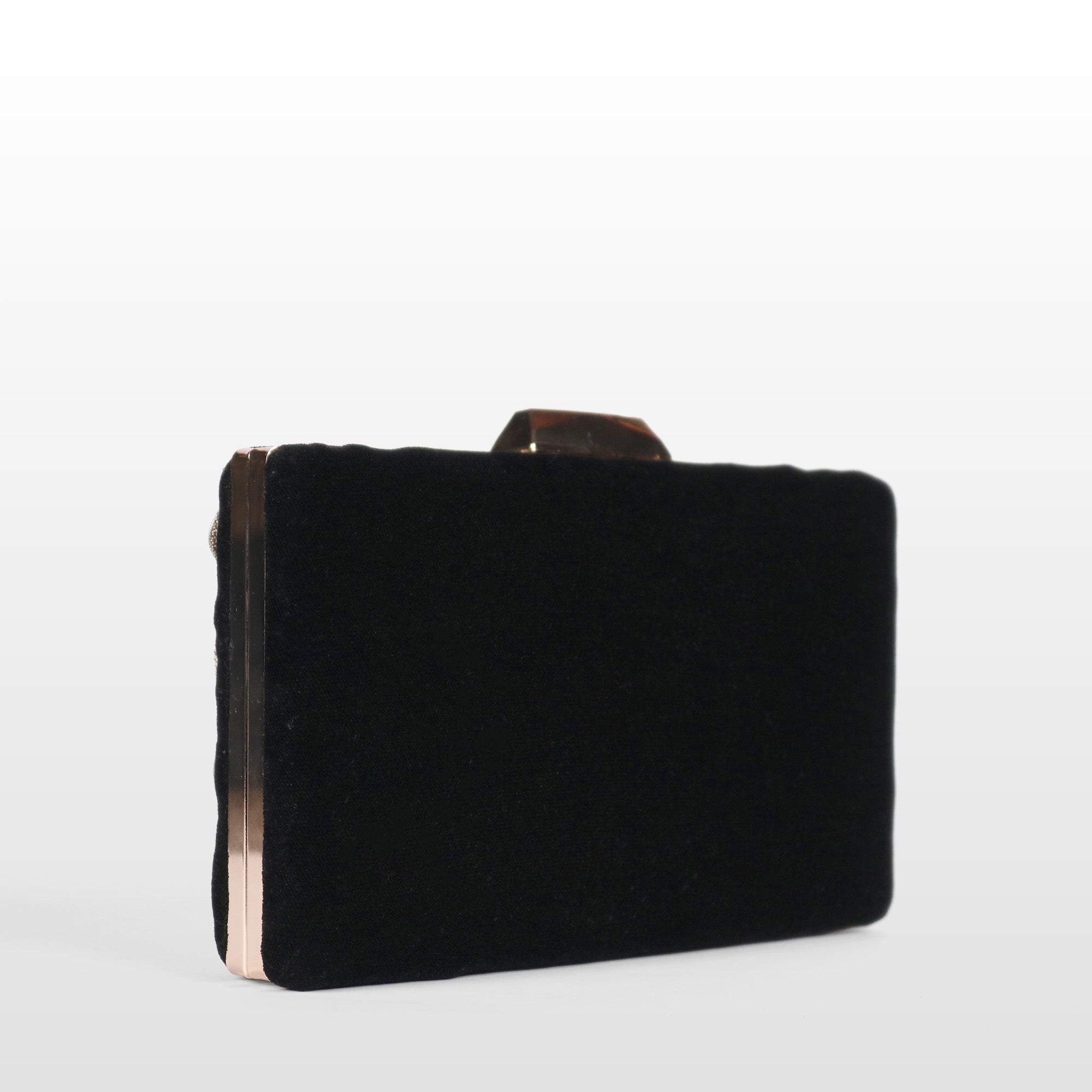 Crown stone Velvet Evening Bag