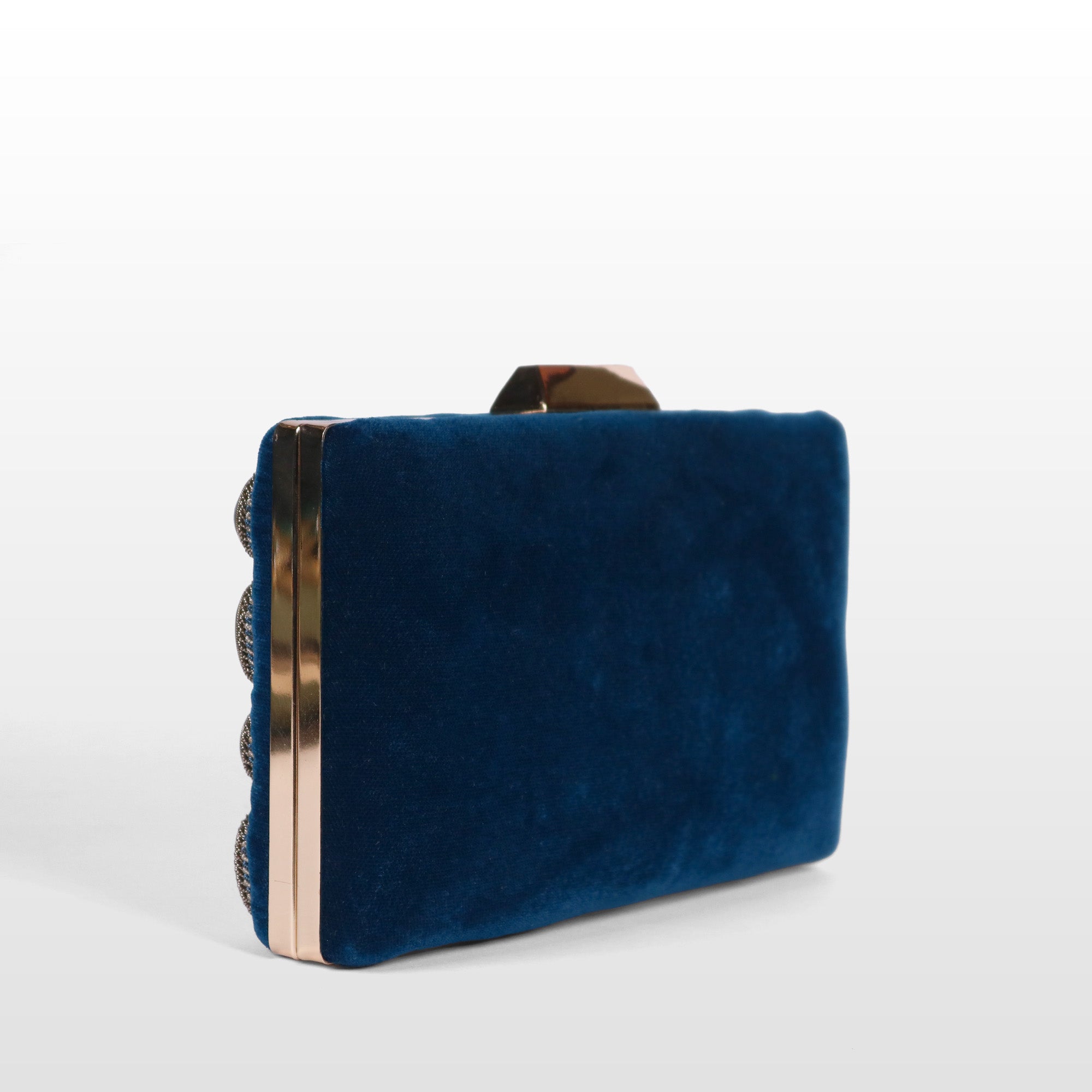 Crown stone Velvet Evening Bag