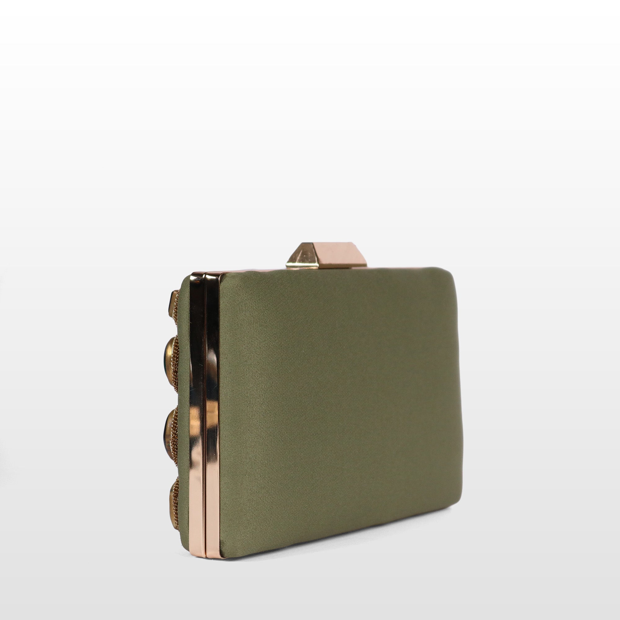 Crown stone Velvet Evening Bag