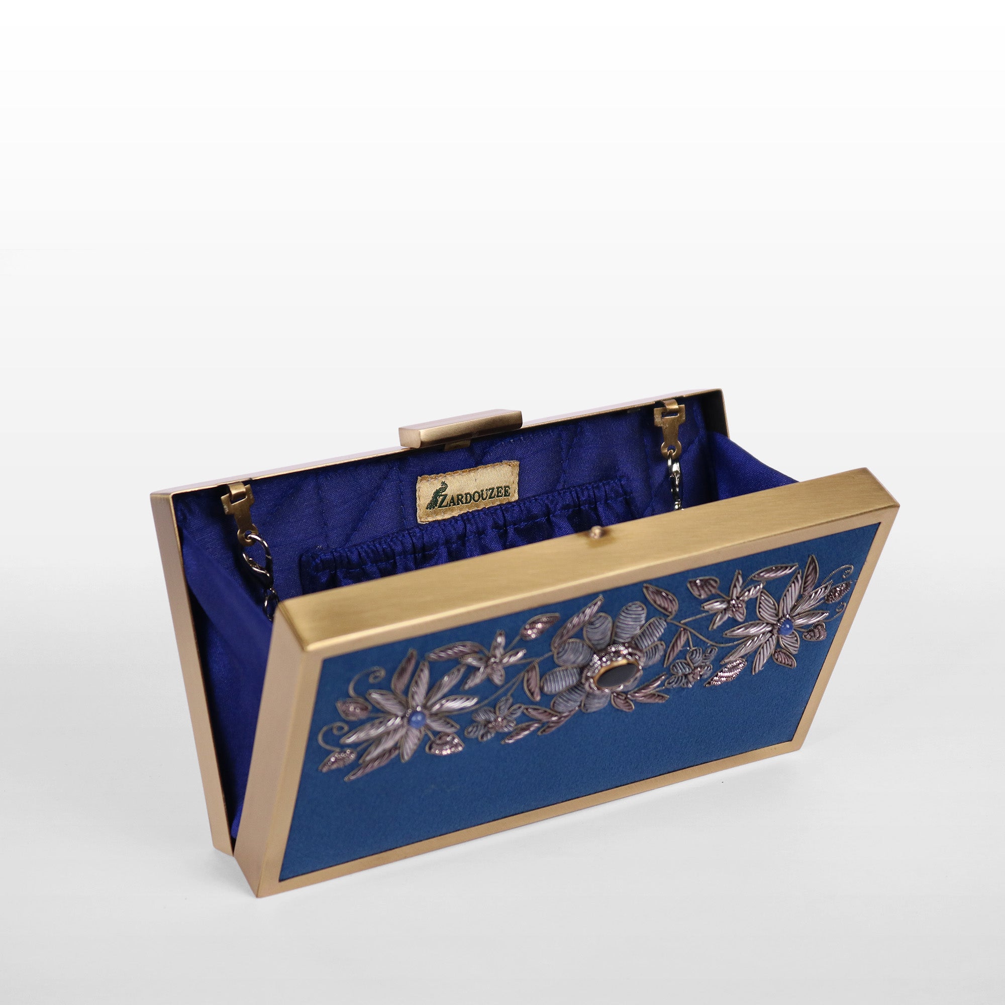 Bloom & Brass Evening Clutch