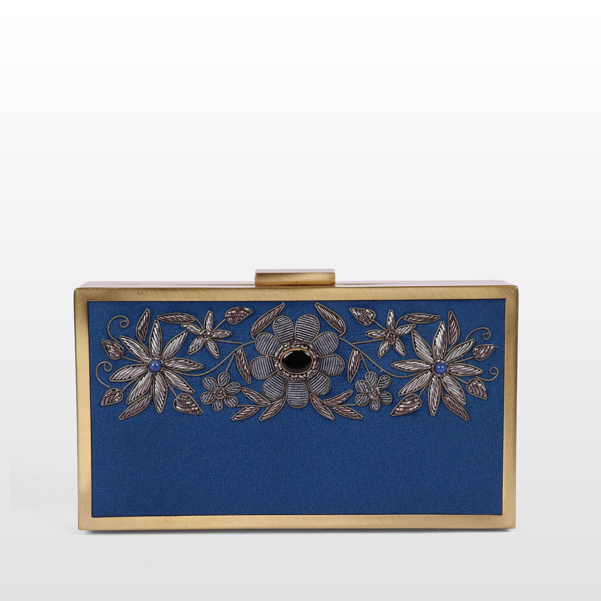 Bloom & Brass Evening Clutch