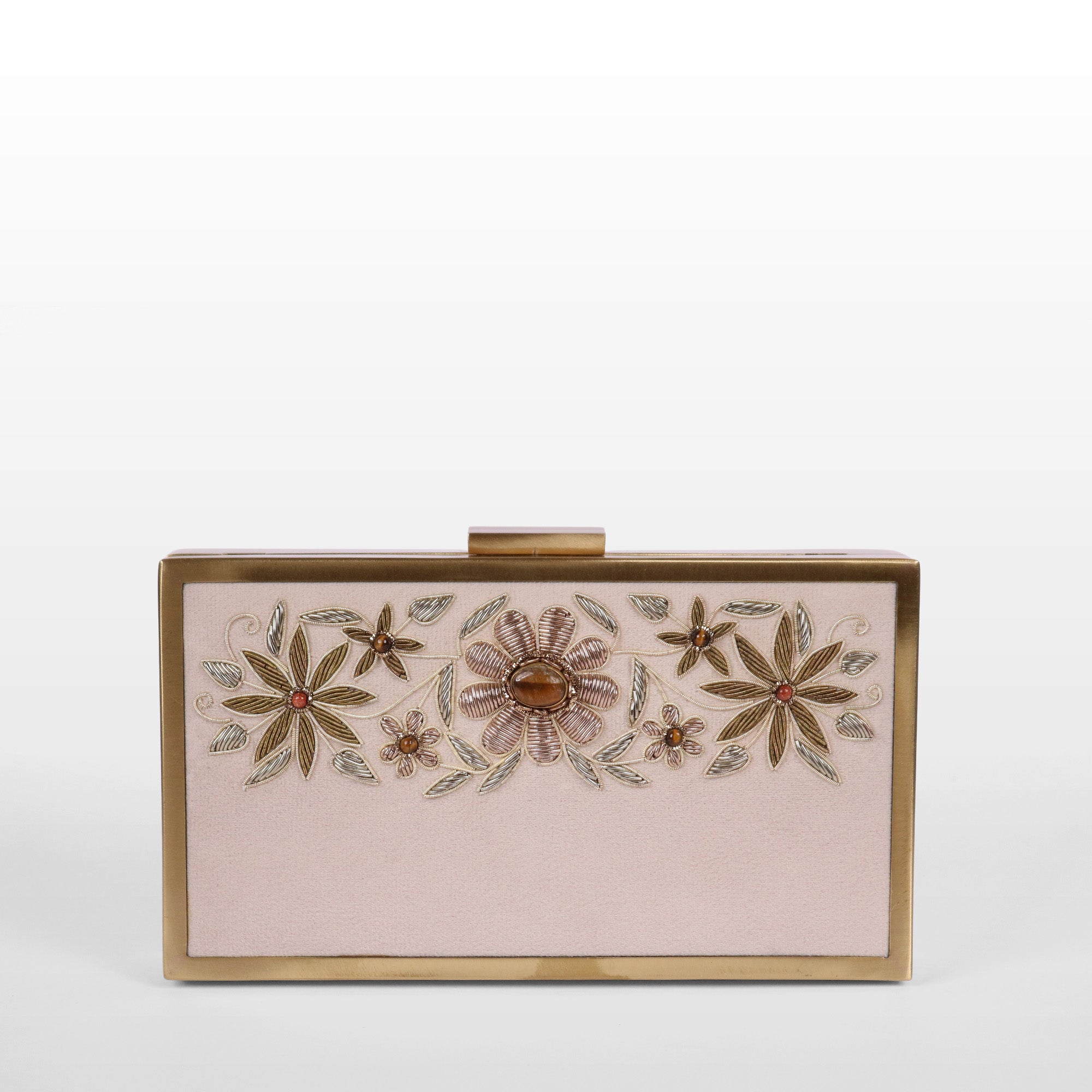 Bloom & Brass Evening Clutch