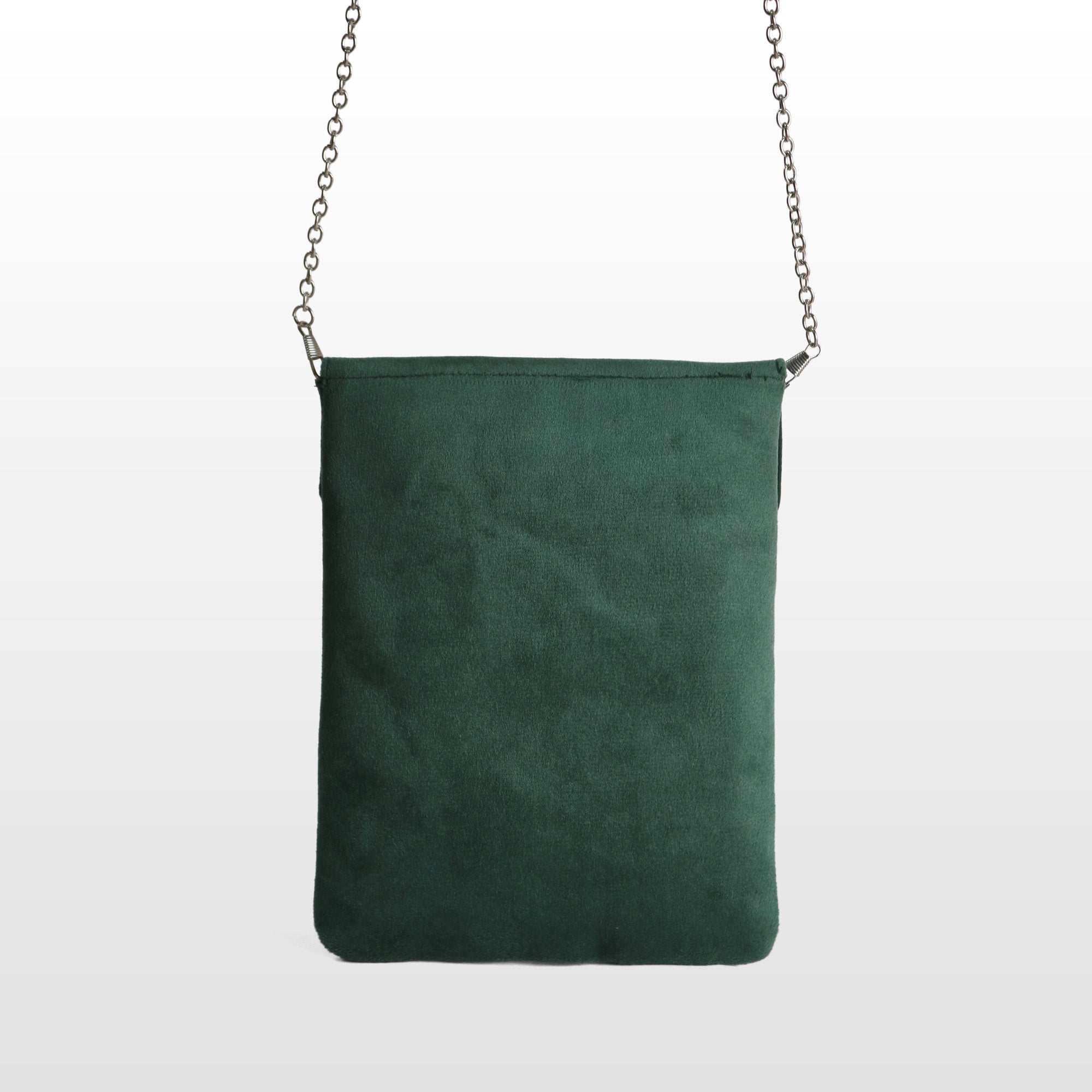 Emerald Green banana crepe Butterfly Crossbody Bag