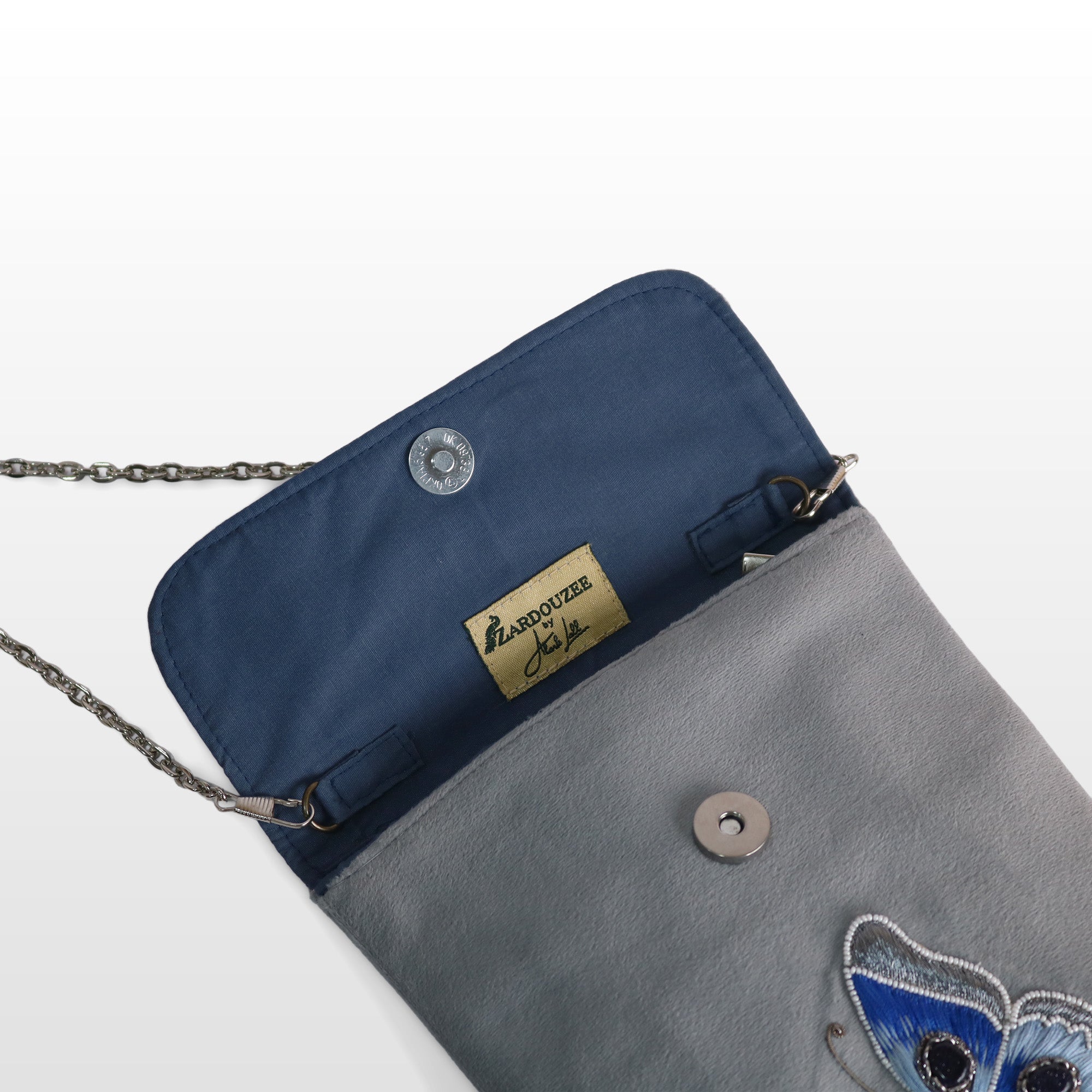Emerald Green banana crepe Butterfly Crossbody Bag