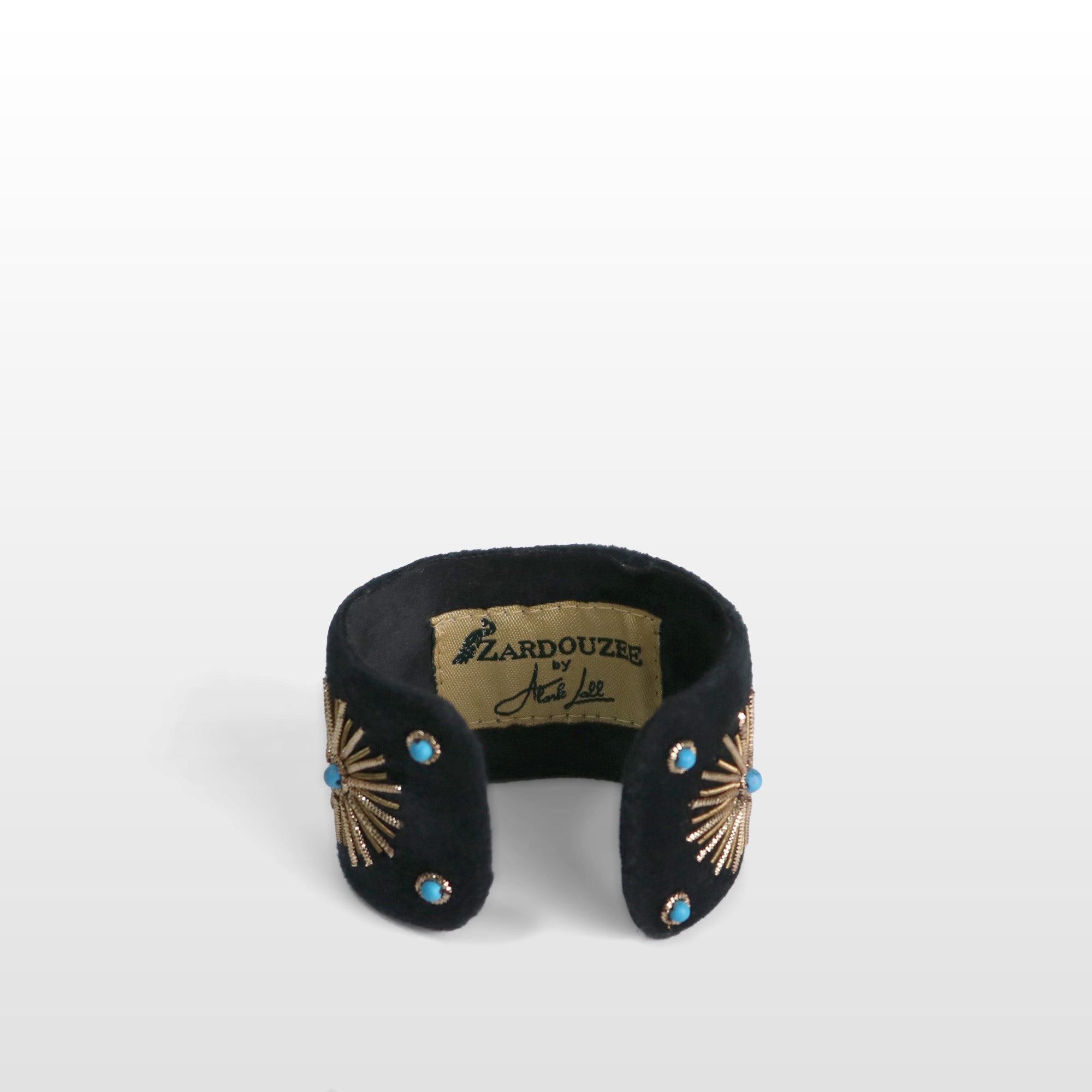 Black Velvet Tiger’s Eye Wide Cuff Bracelet