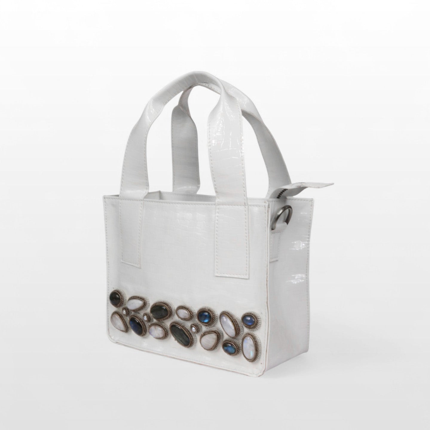Jewel Weave Leatherite Tote