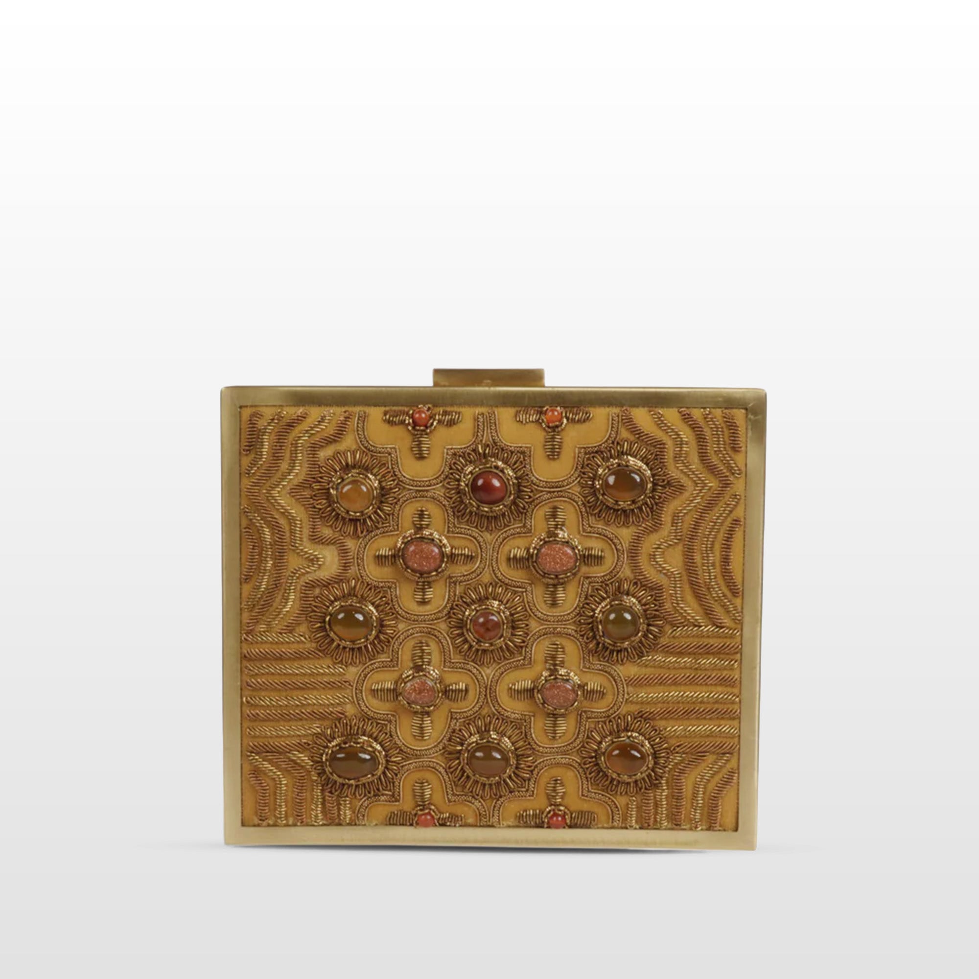 Zardosi Jewel Box Square Clutch
